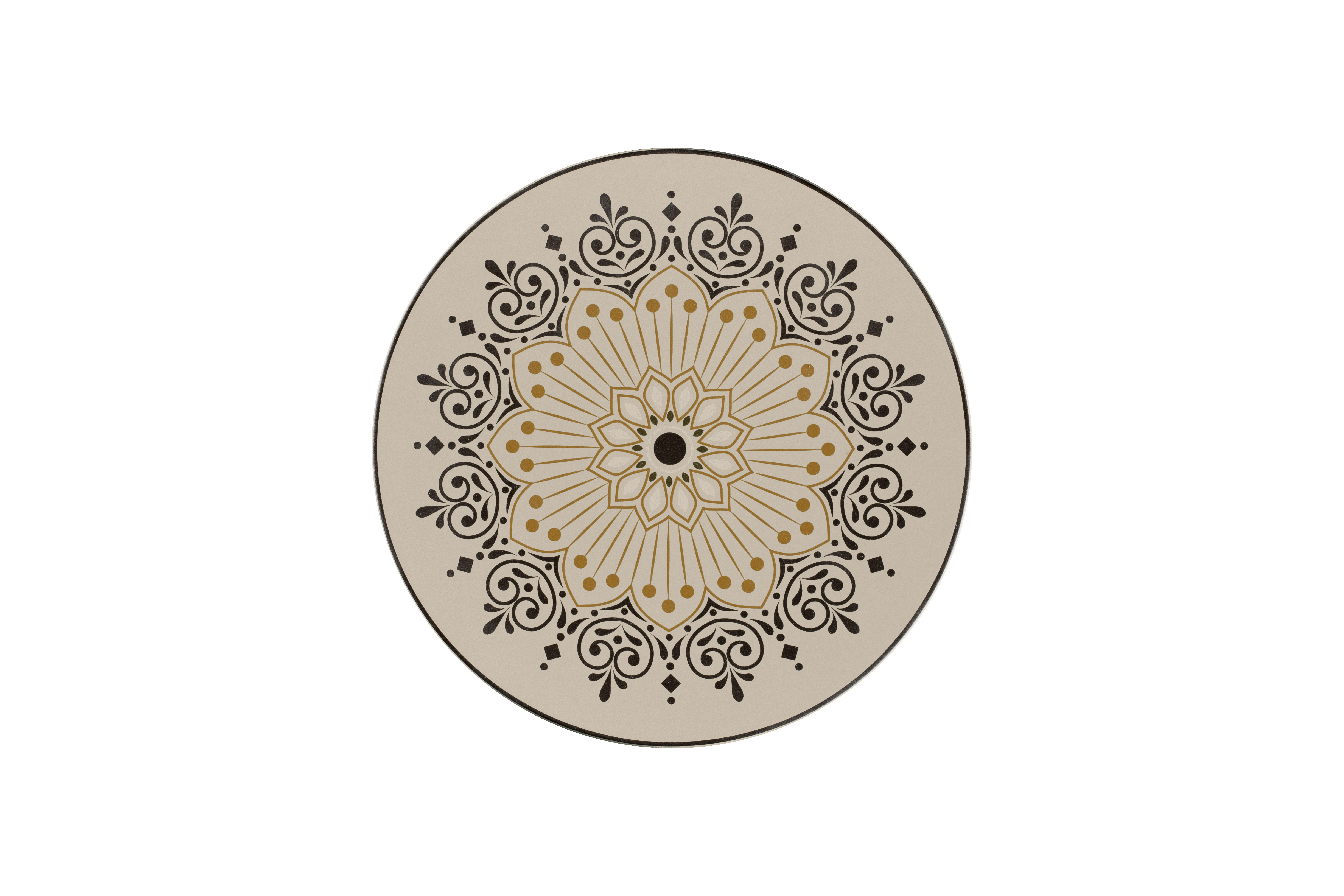 Teller flach Ø26,5cm H2cm ARGILA CARTAGENA decorated grey