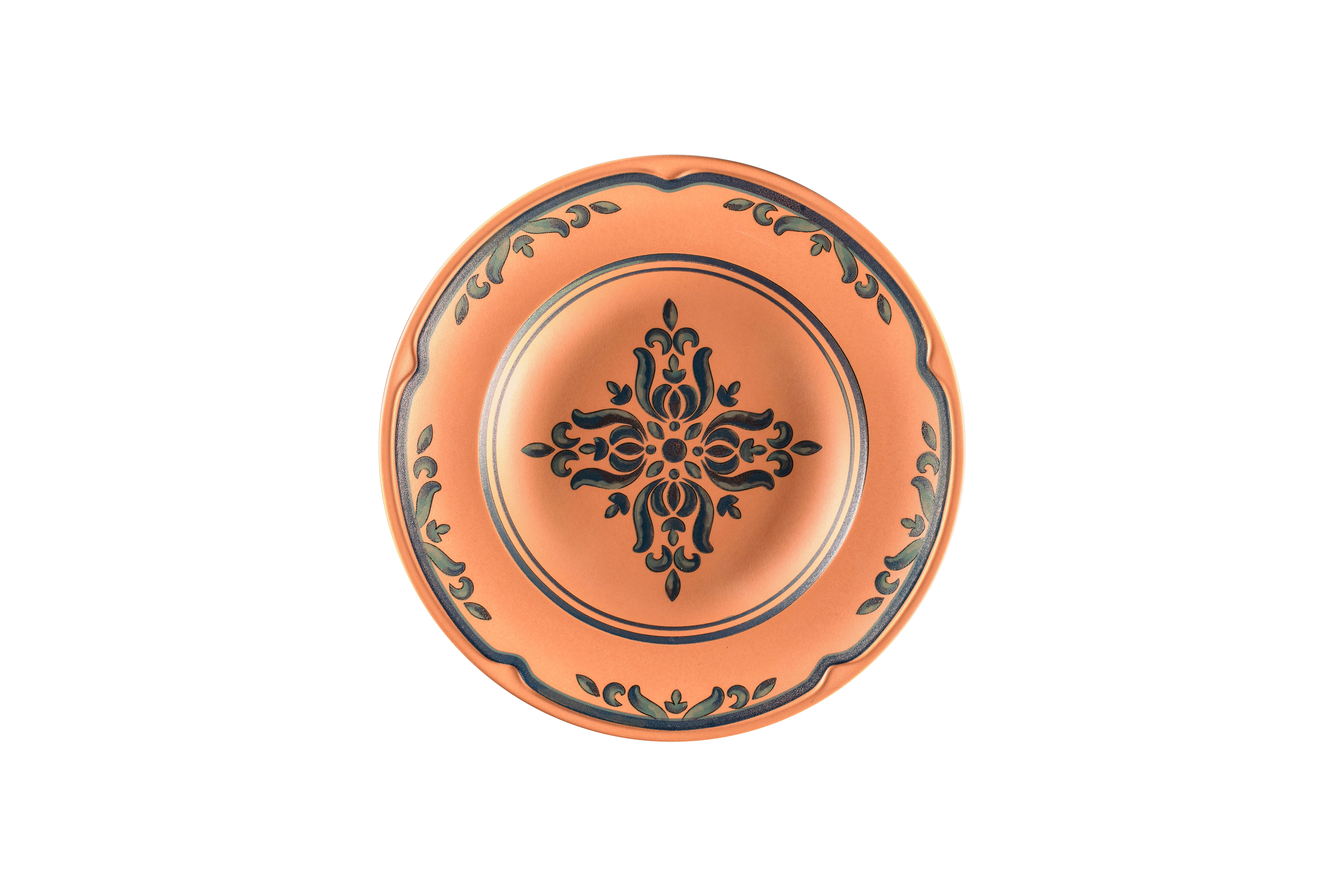 Teller tief Ø26cm H3,9cm 0,34L TERO OSTIA decorated terracotta