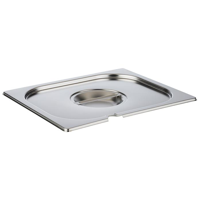 GN-Deckel BASIC 2/3 mit Aussparung Edelstahl