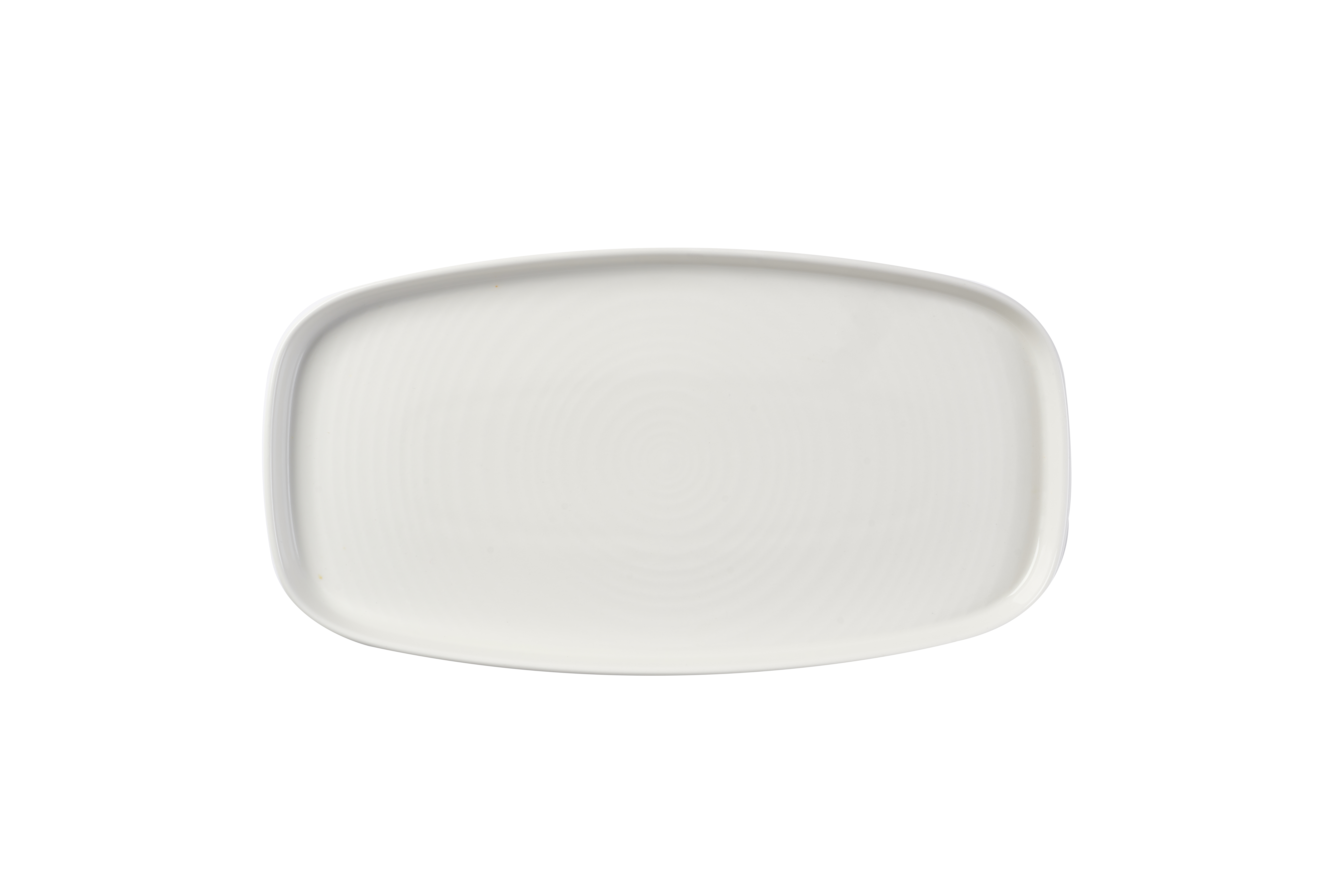Platte eckig walled 35x18,5cm WHITE Platte eckig walled 35x18,5cm WHITE