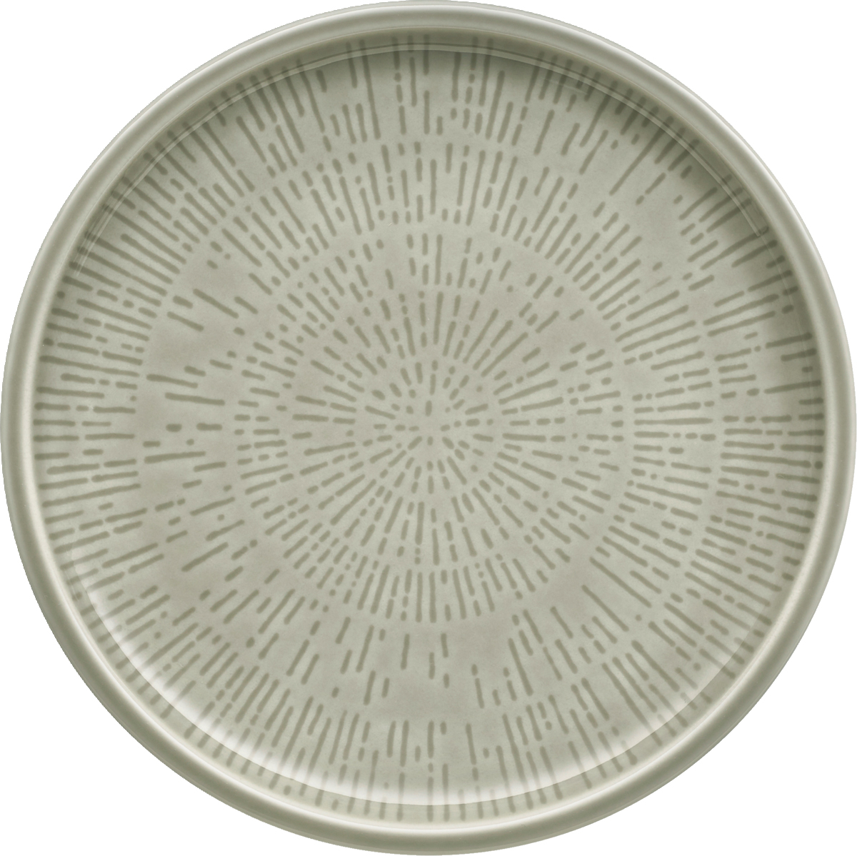 Teller flach rund coup Struktur 17cm SHIRO GLAZE STEAM