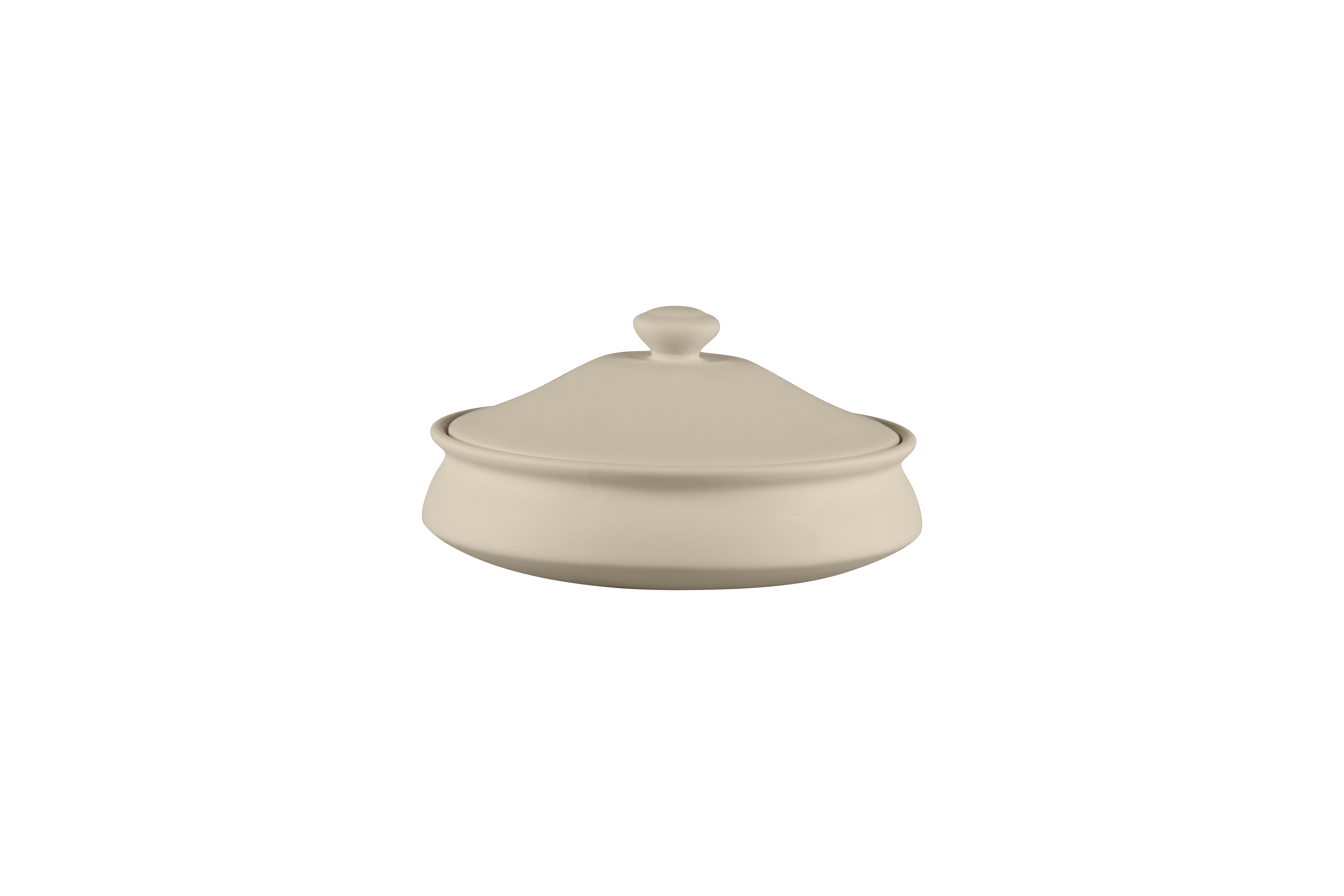 Schale Handi mit Deckel Epura Ø19,5cm H10,6cm 0,9L BAANTNA ARGILA PRIMA decorated grey