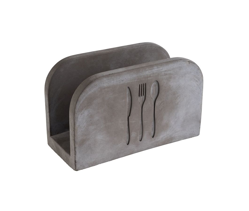 Serviettenhalter 16 x 7,5 cm, H: 10 cm ELEMENT Beton