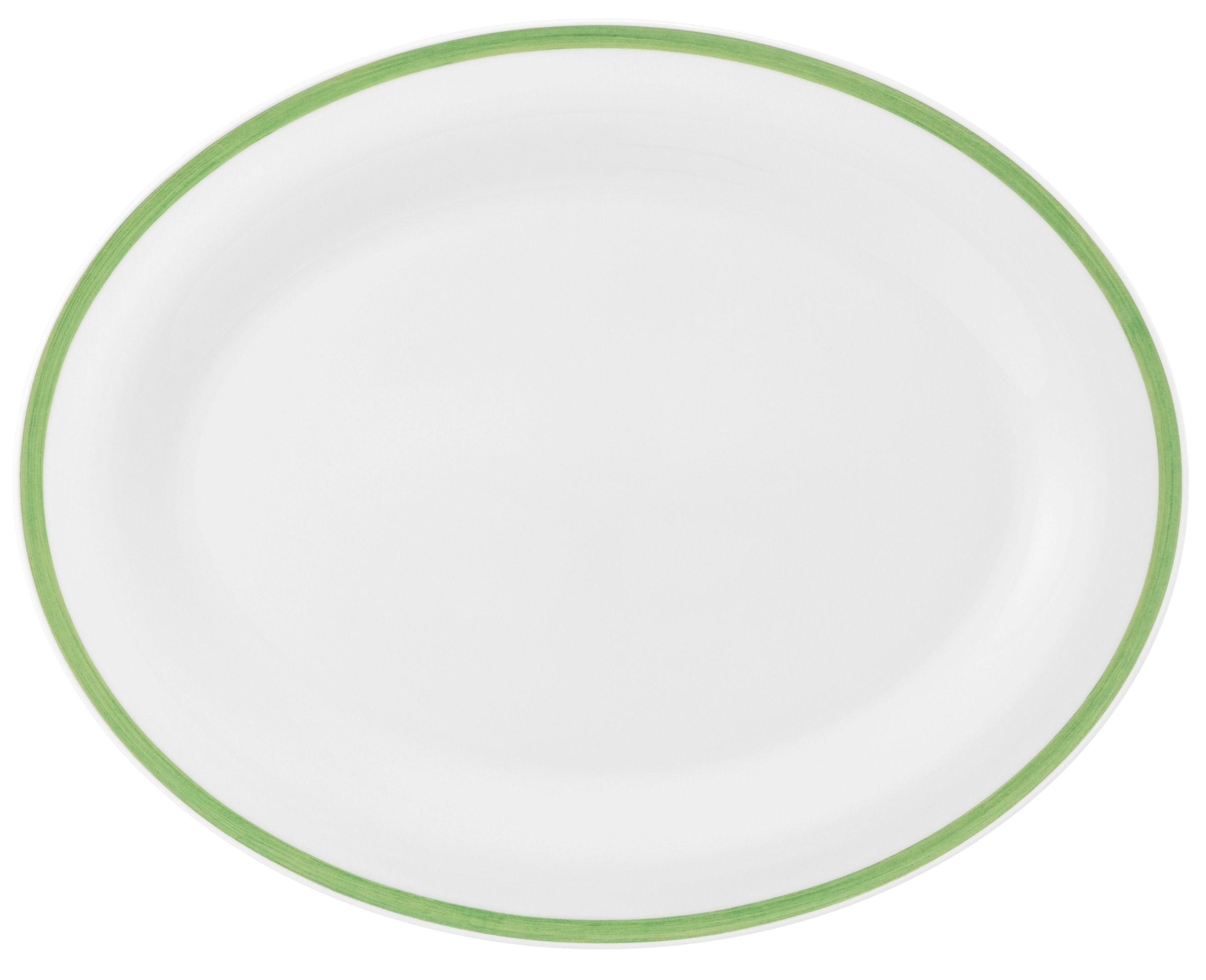 Platte oval oval 35cm COMMUNITY pinselband grün