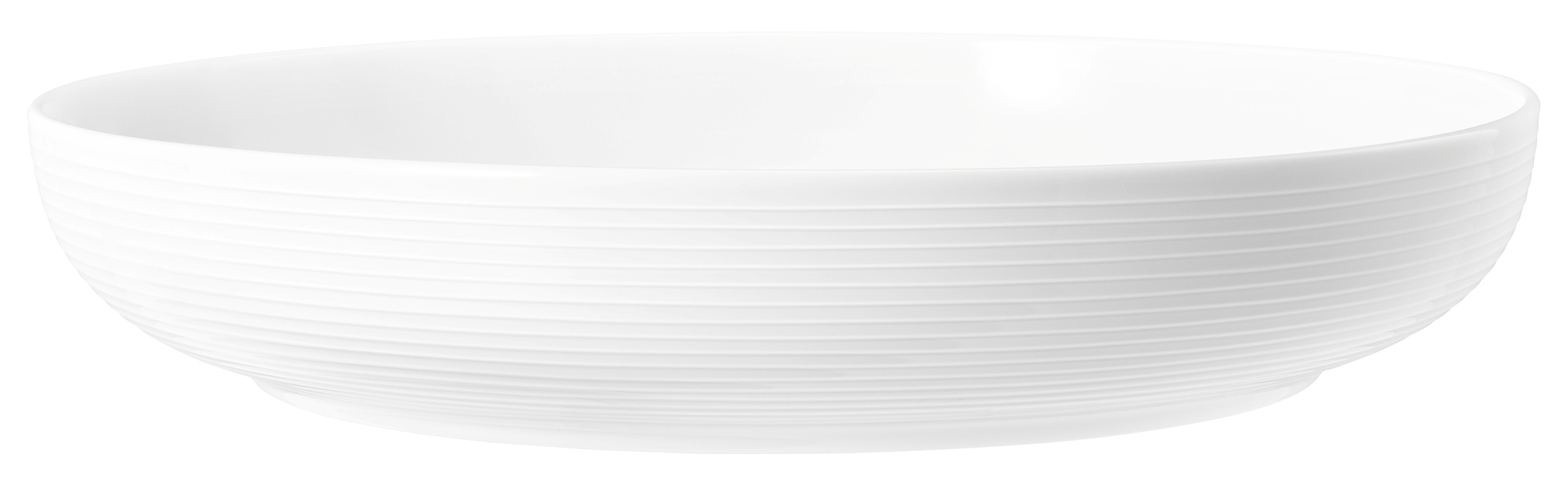 Teller rund mit Relief tief coup 28cm BLUES weiß