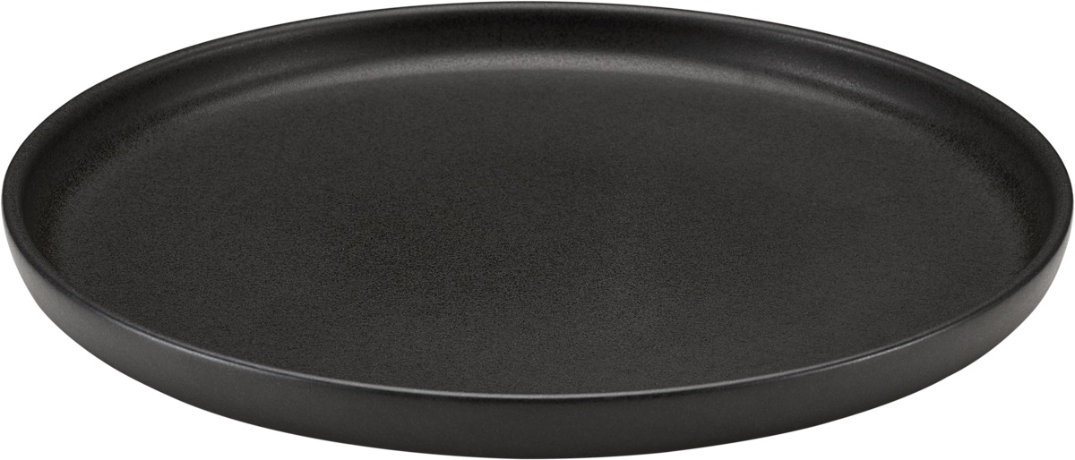 Teller flach rund 28cm ELEMENTS schwarz