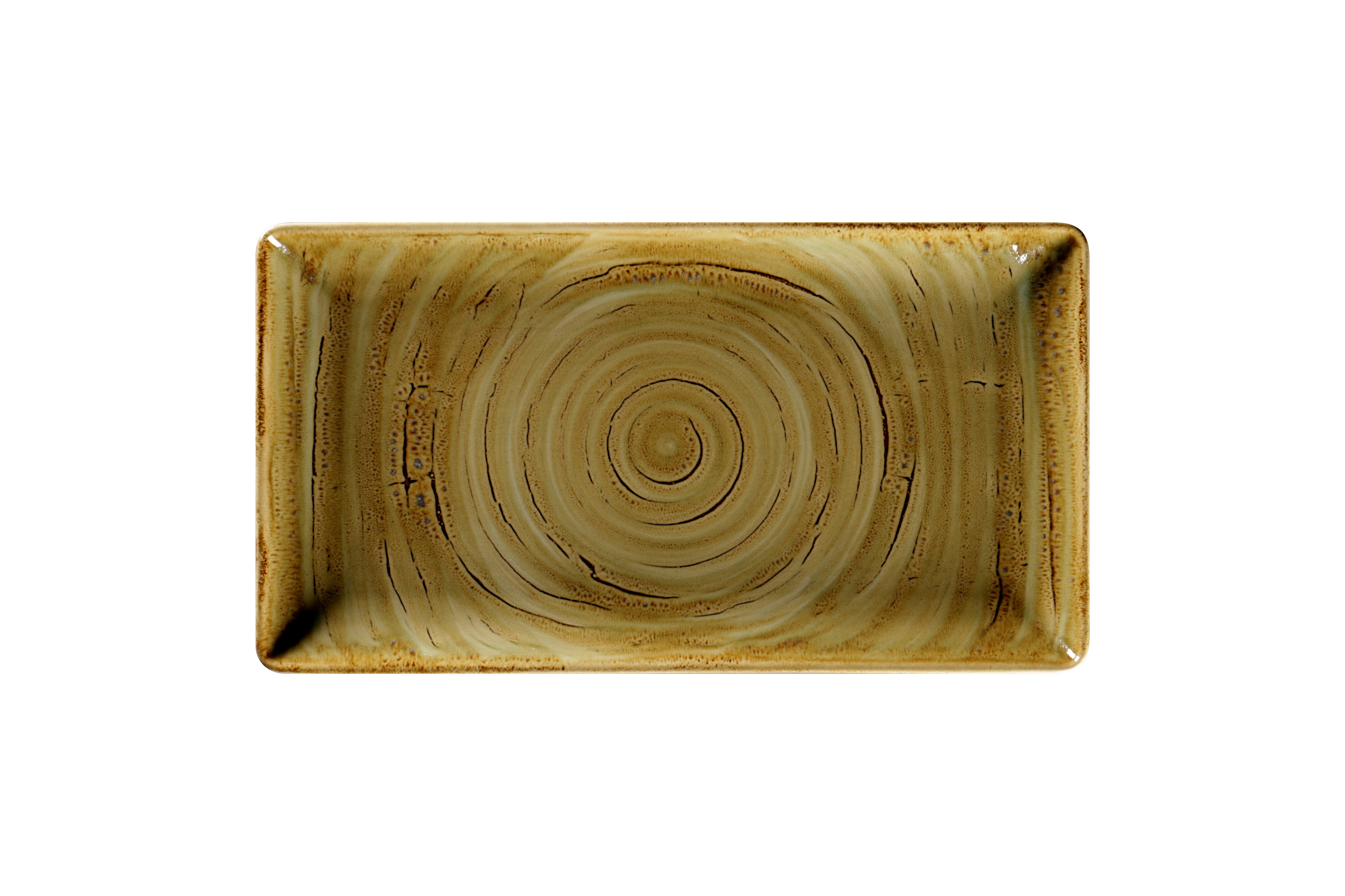 Teller rechteckig 33,5x18,1cm RAKSTONE SPOT garnet beige