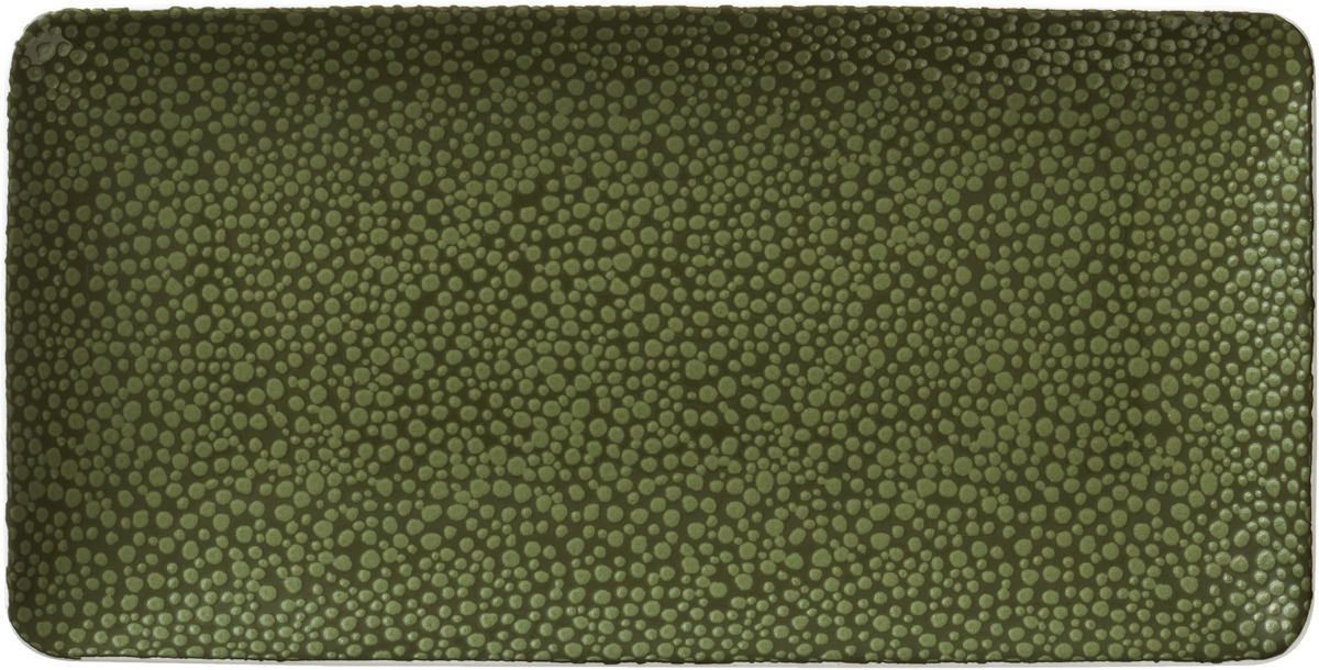 Platte rechteckig coup  18x9cm PURITY PEARLS GREENS Platte rechteckig coup  18x9cm PURITY PEARLS GREENS