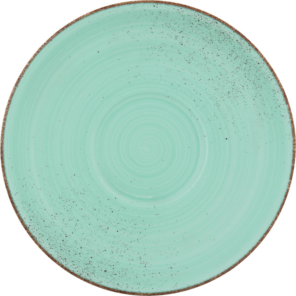 Kombi-Untertasse rund 16cm MODERN RUSTIC lagoon