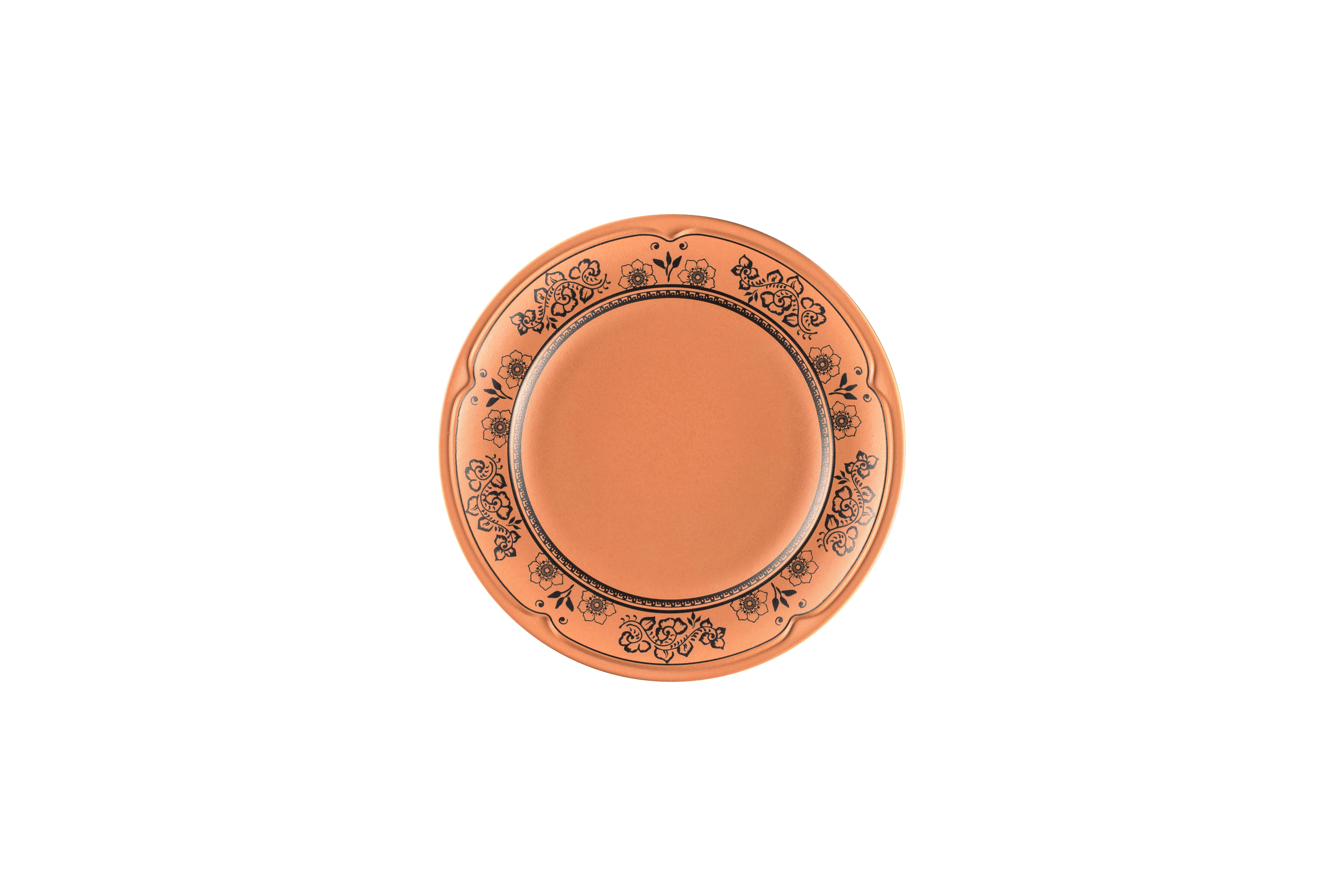Teller flach Ø20,7cm H2,4cm TERO ALEXANDRIA decorated terracotta