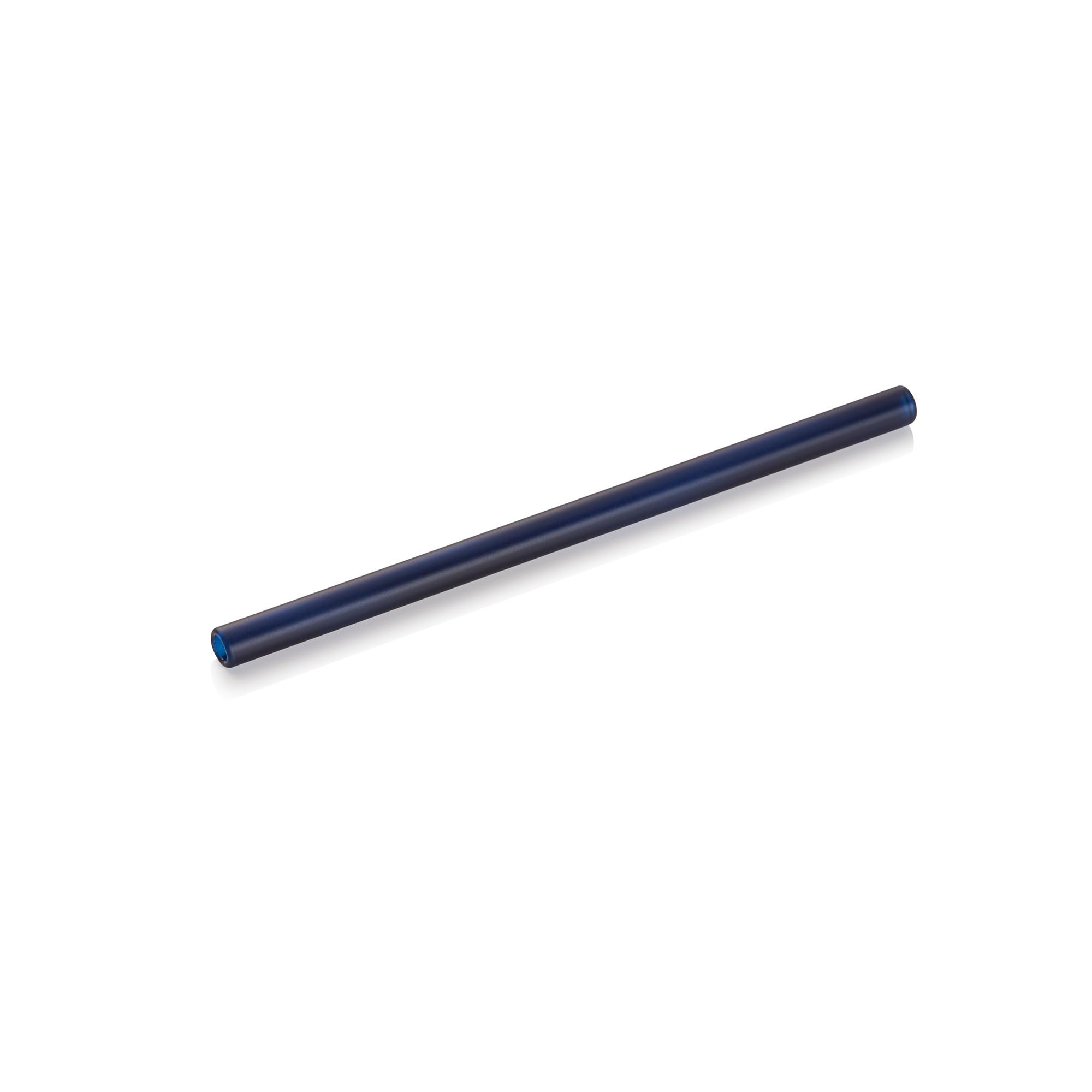Glastrinkhalm mit Bürste Set 15cm Ø8mm Set á 50 Stück NOCTURN Glas blue