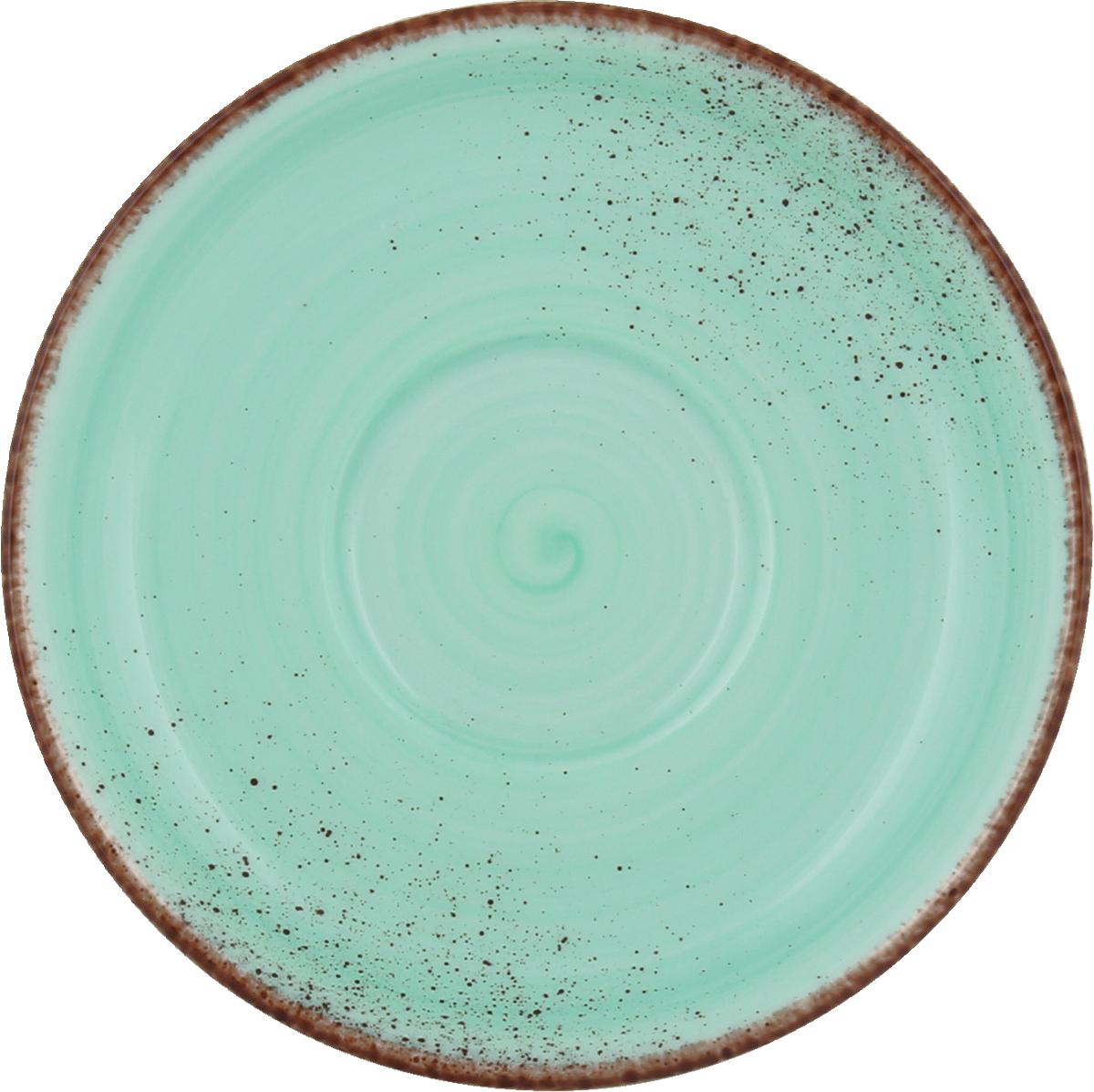 Espressountertasse rund 11cm MODERN RUSTIC lagoon