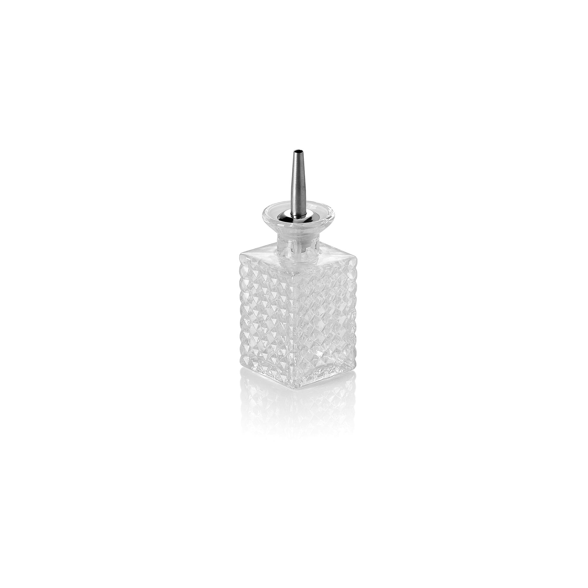 Bitterflasche 0,13l 5 x 5,5x10,5cm NOCTURN Edelstahl/Glas