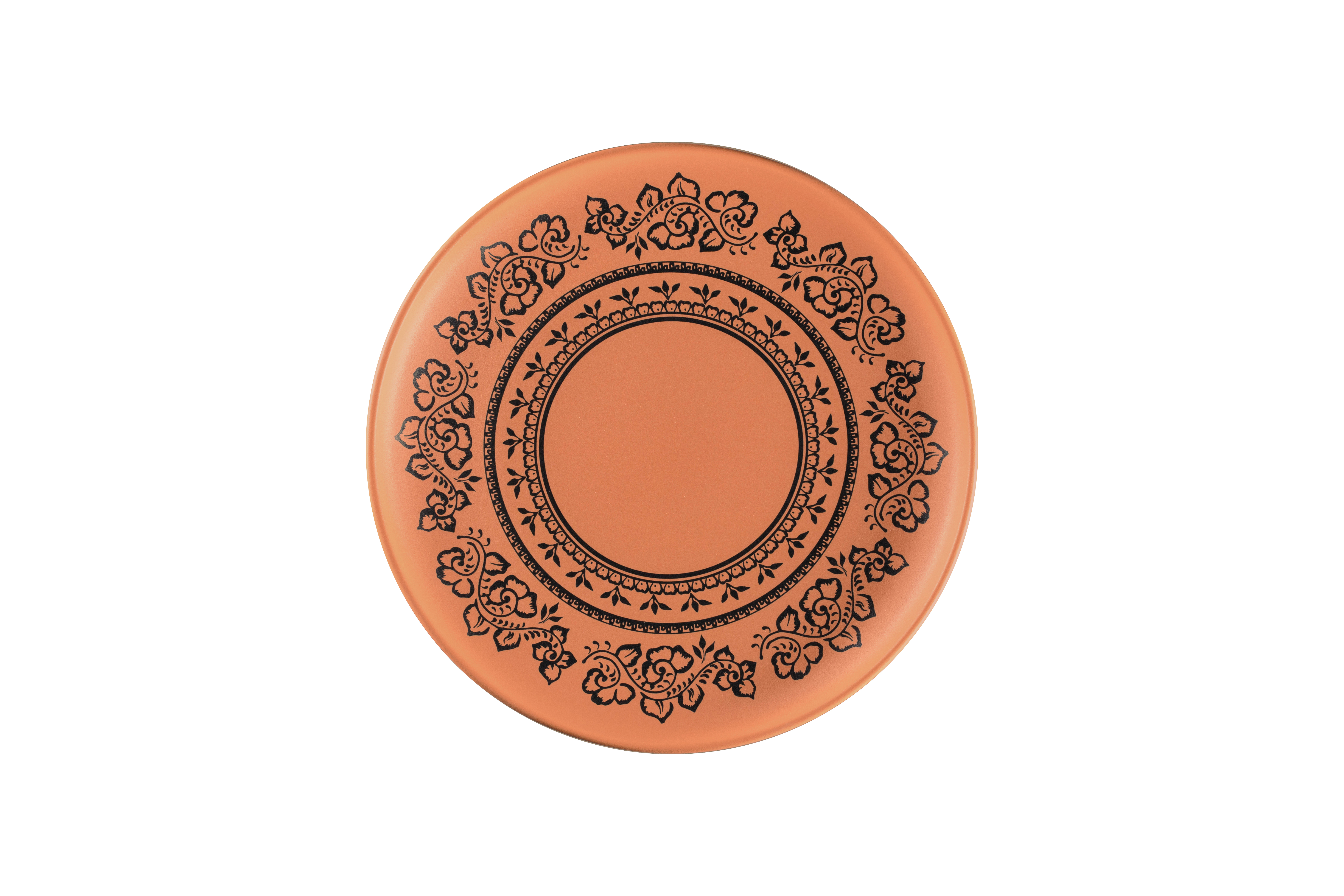 Teller tief Ø26,9cm H3,6cm 1,05L TERO ALEXANDRIA decorated terracotta