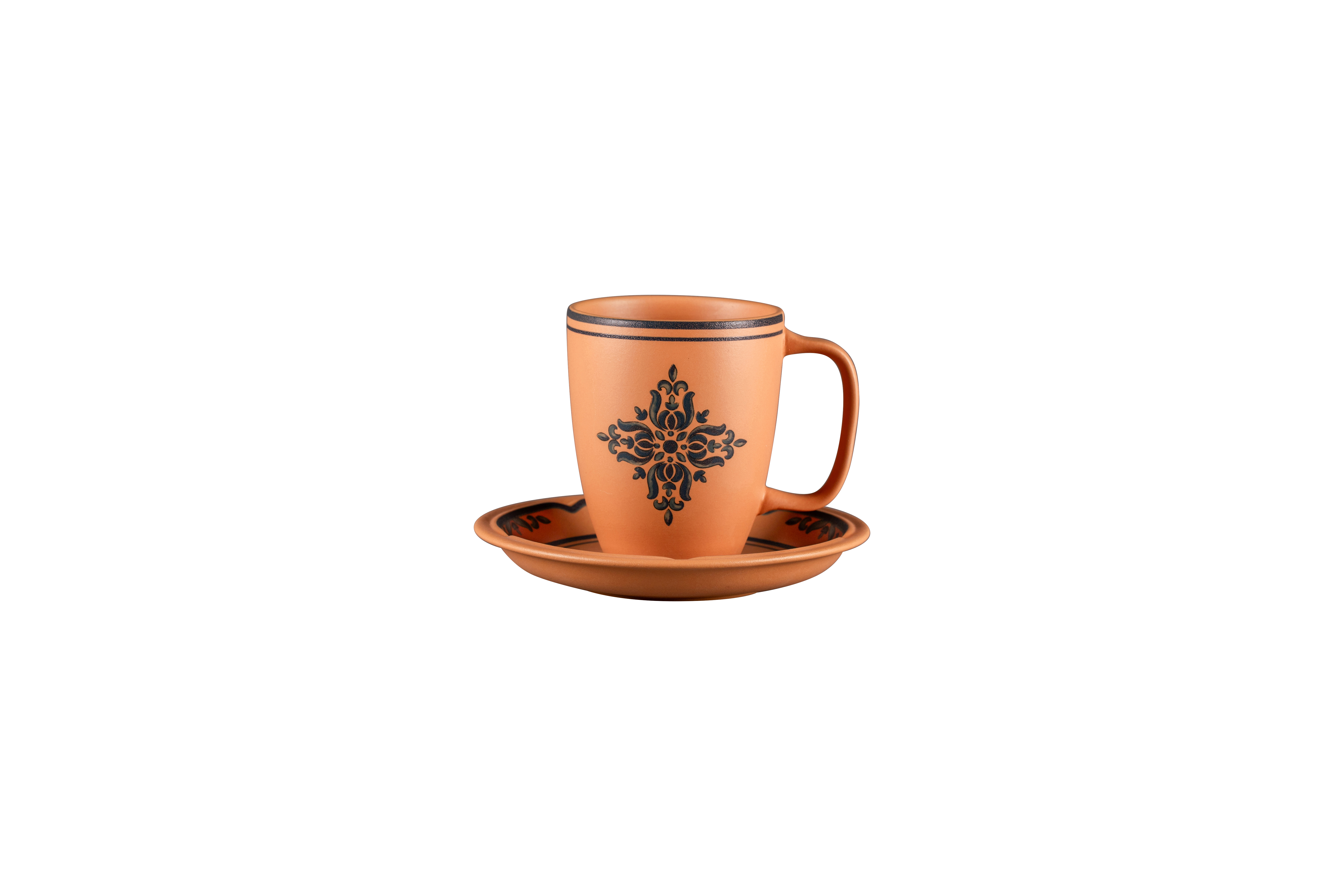 Kaffeebecher Ø8cm H10,1cm 0,3L TERO OSTIA decorated terracotta