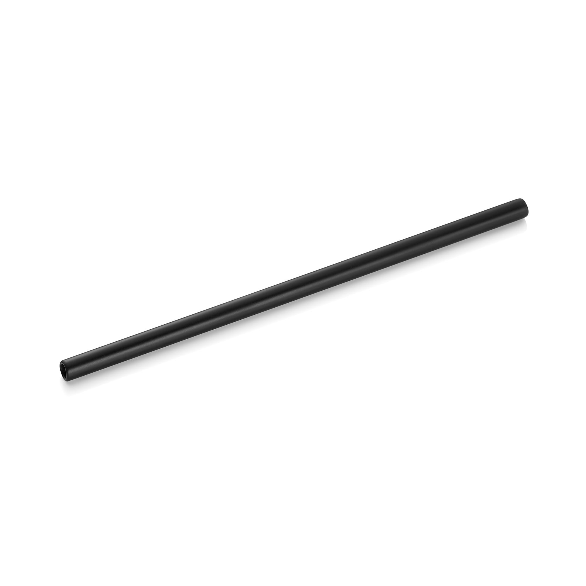 Glastrinkhalm mit Bürste Set 20cm Ø8mm Set á 50 Stück NOCTURN Glas schwarz