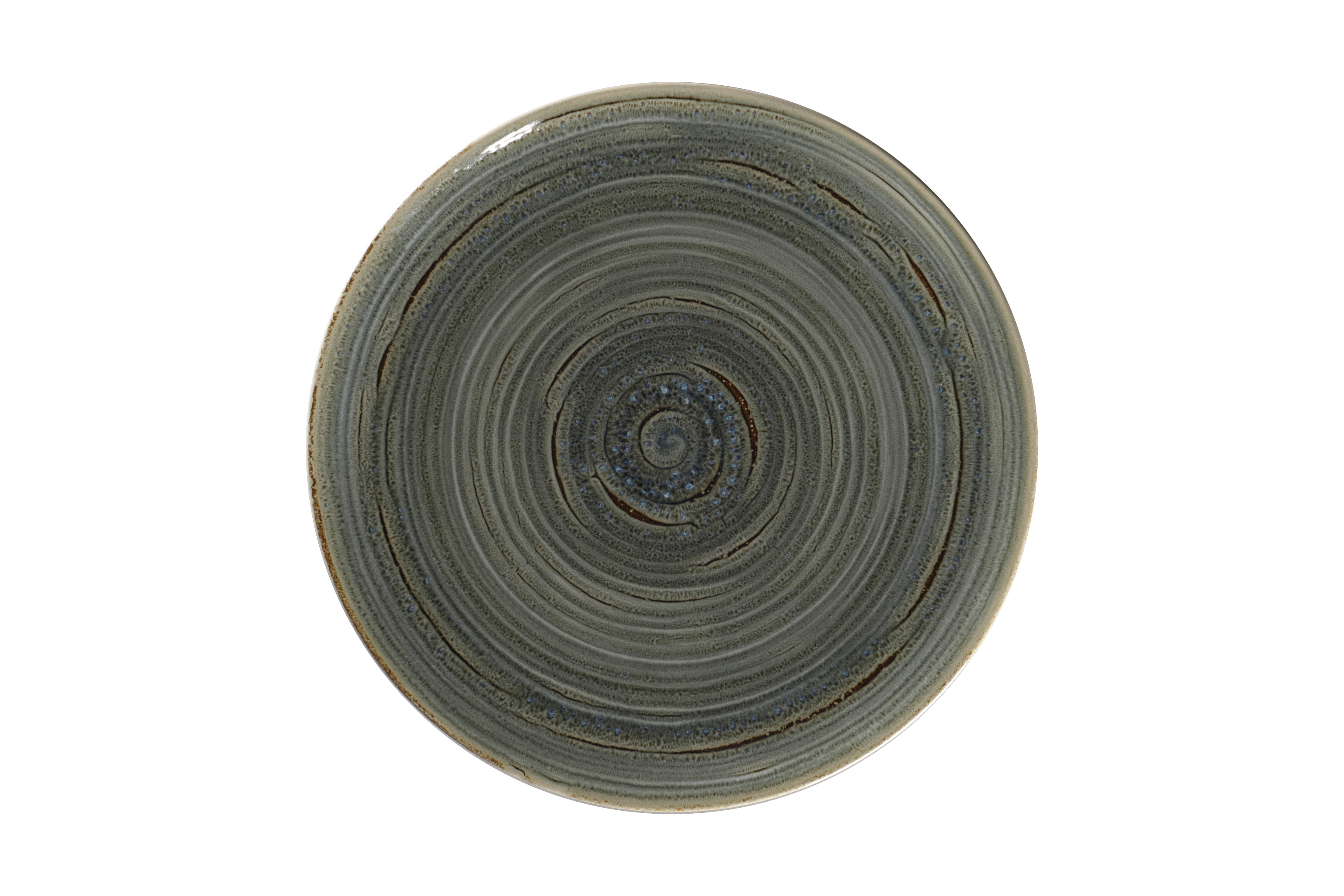Teller coup 29cm RAKSTONE SPOT peridot green