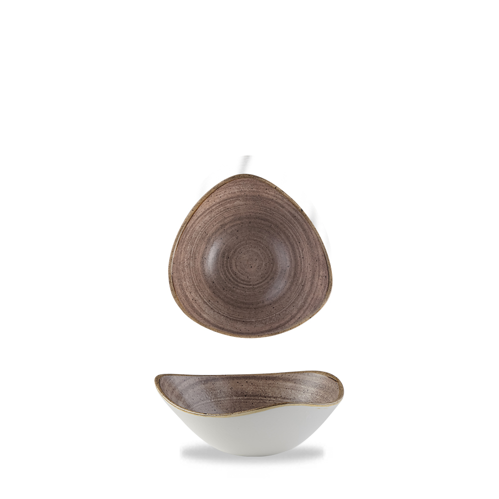 Schale dreieckig 18,5cm STONECAST RAW Brown