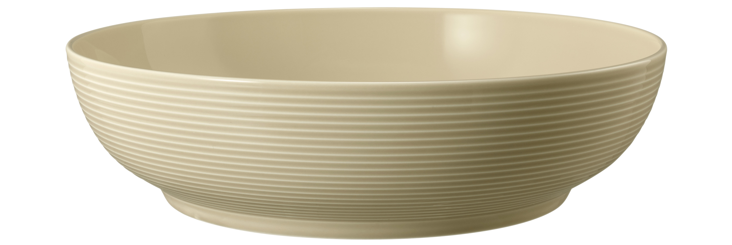 Teller rund mit Relief tief coup 25cm BEAT sandbeige