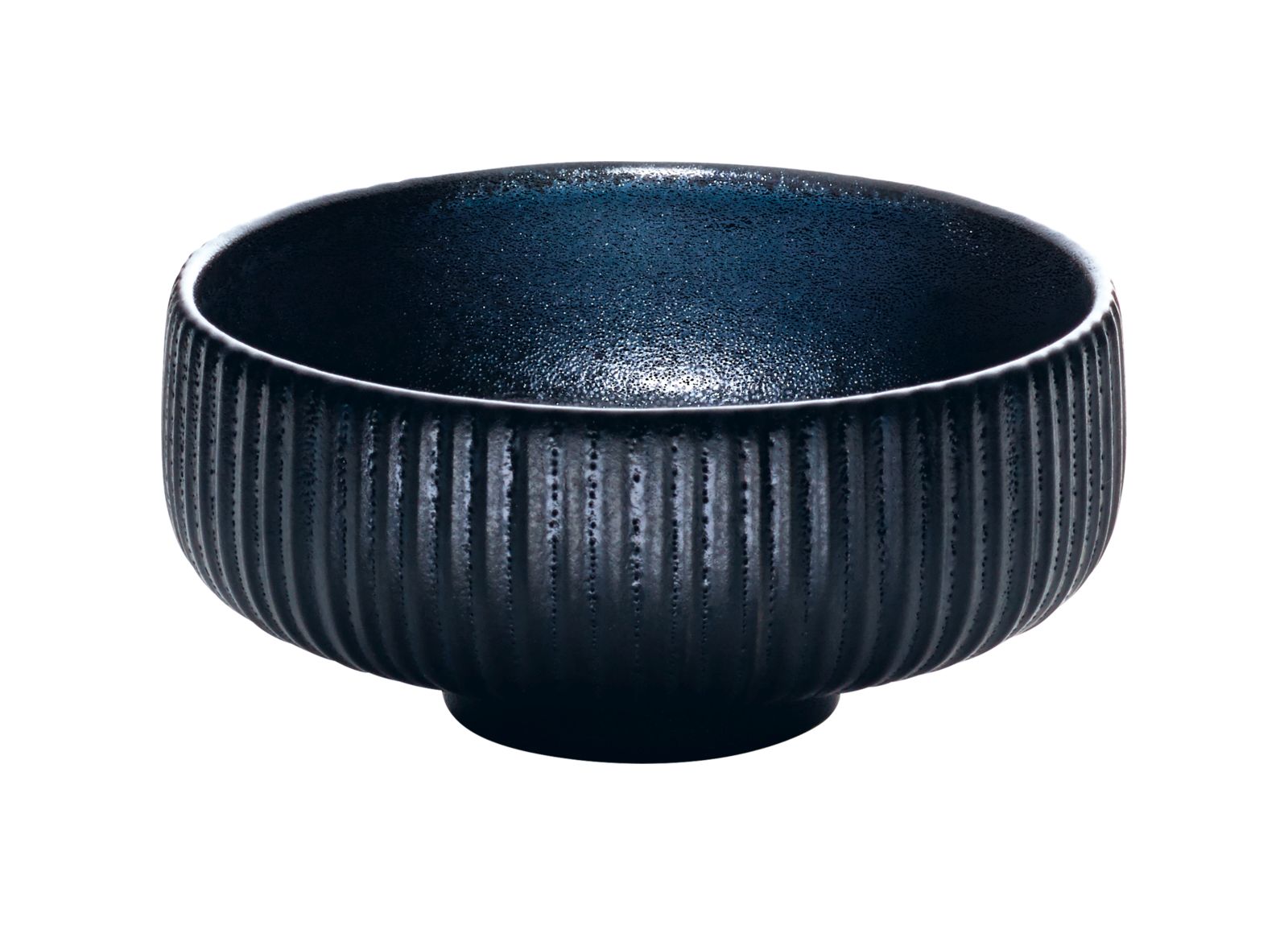 Schale rund 21cm NARA Relief schwarz