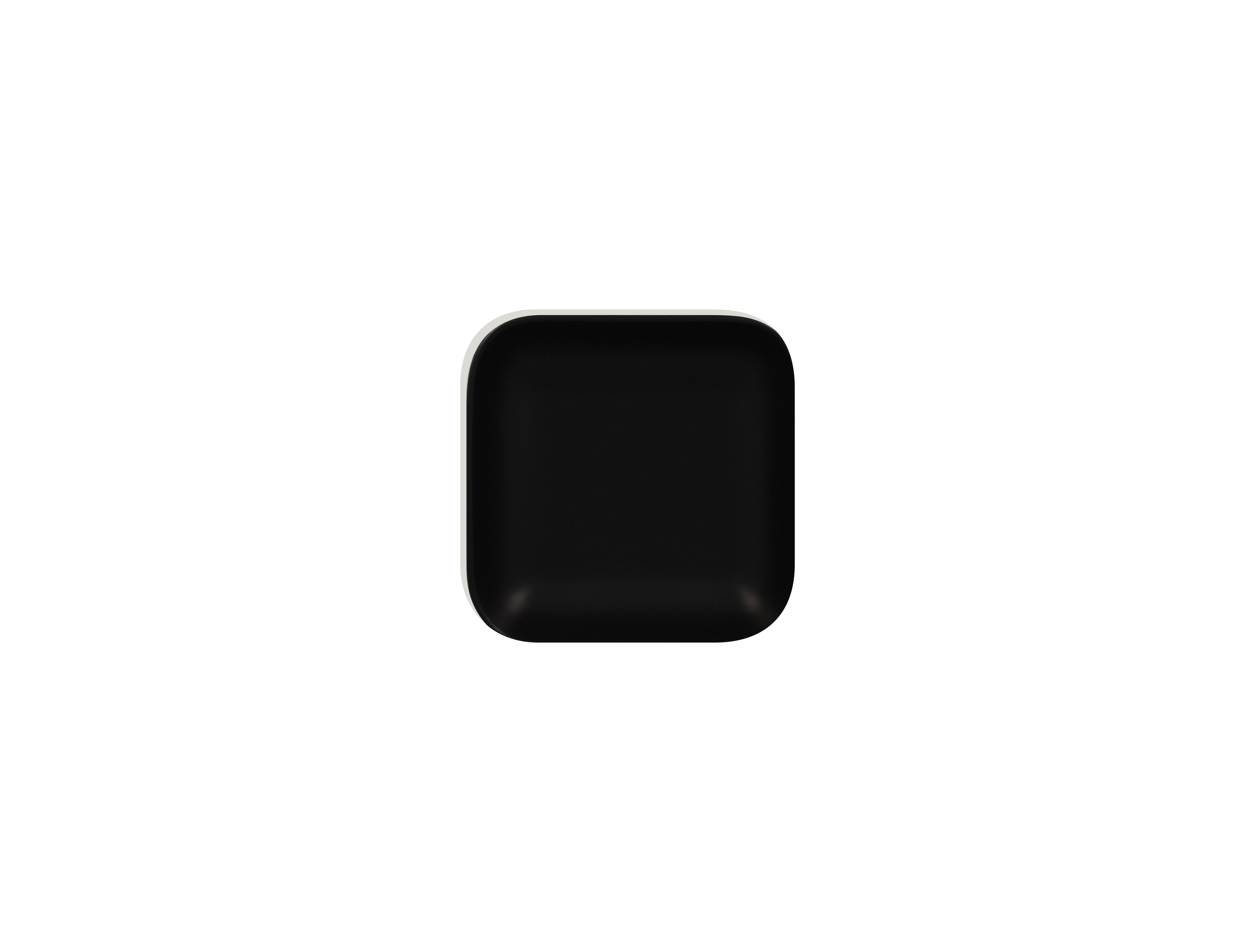 Schale eckig 15x15x3,5cm 0,37L AUREA black mat