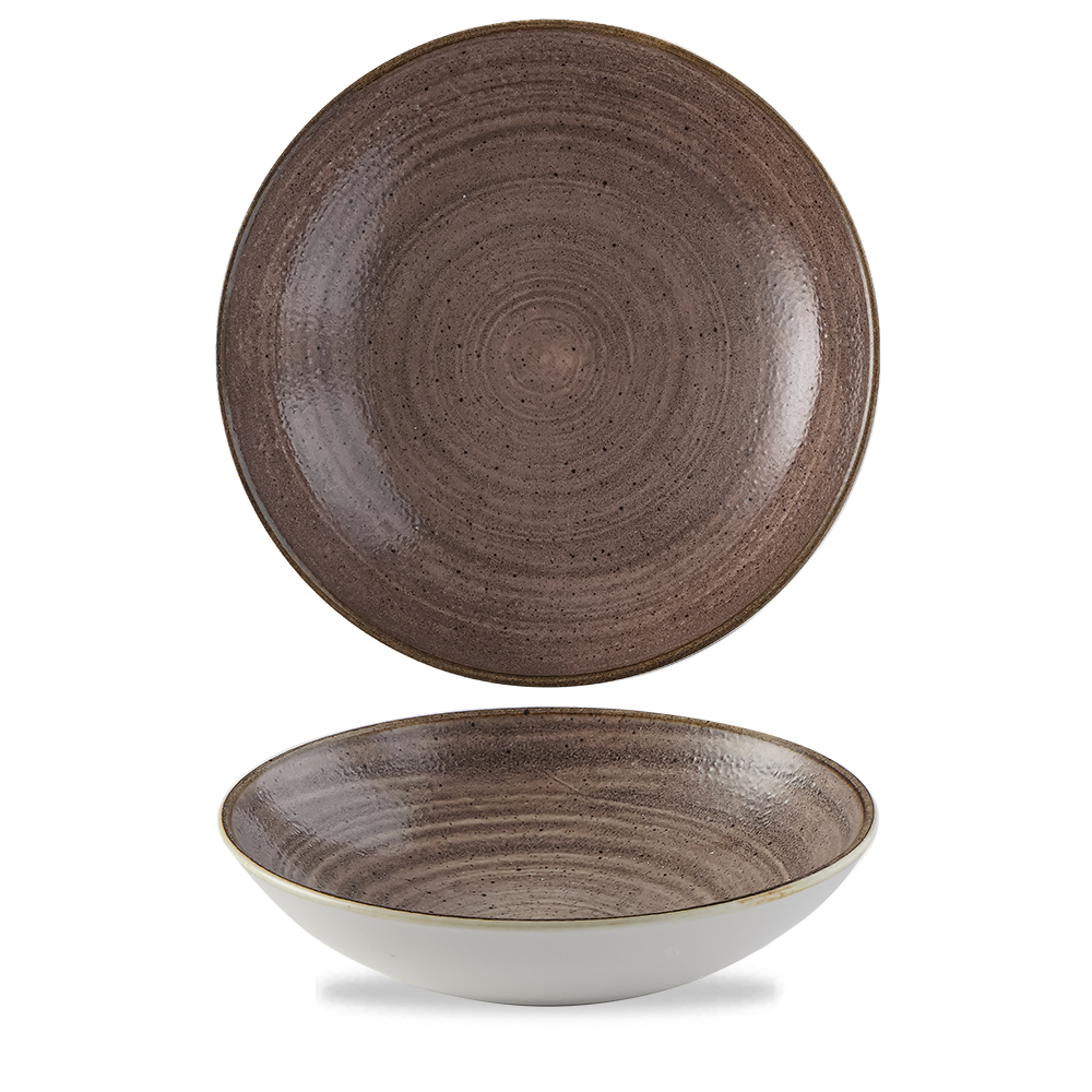 Teller tief coup 24,8cm STONECAST RAW Brown