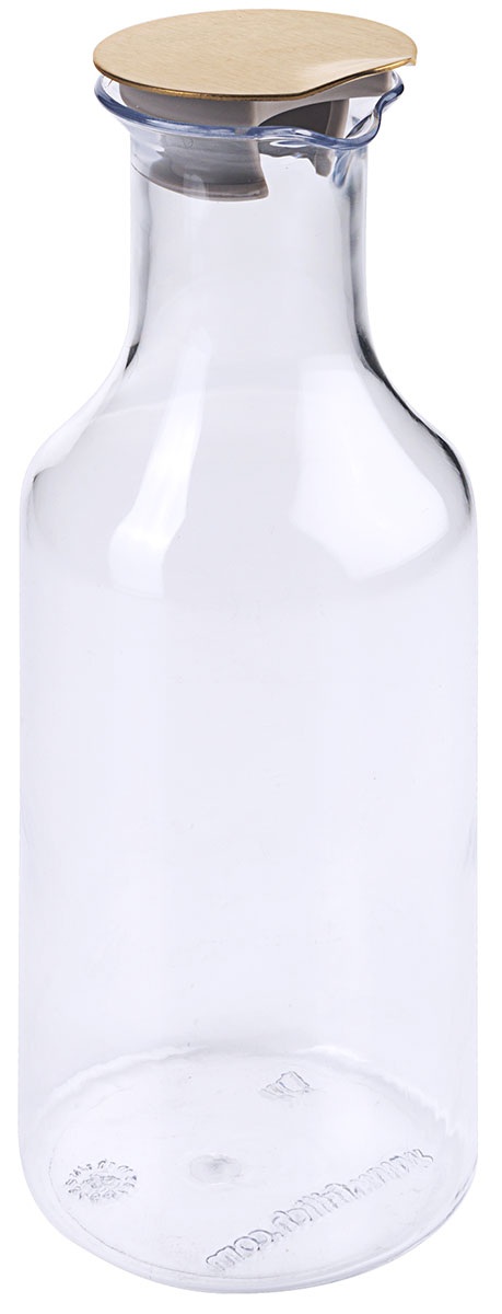 Glaskaraffe 1,2l CARAFINE GOLD mit Deckel