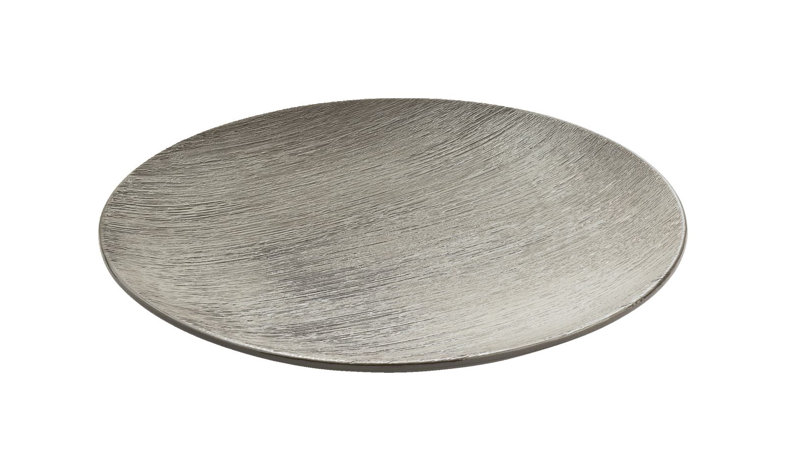 Teller flach rund coup Struktur 17cm BRUSH grau