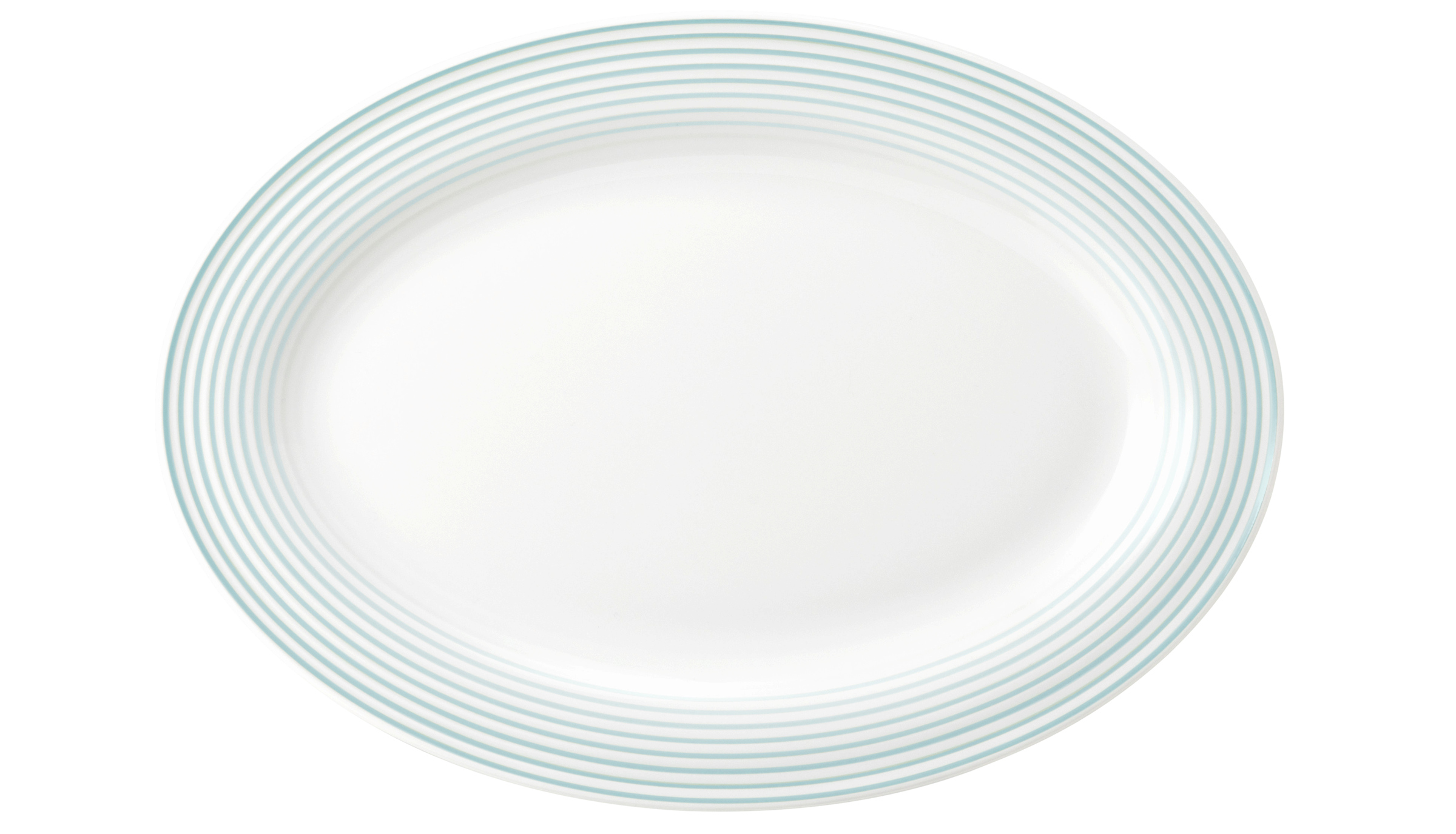 Platte oval mit Relief oval 25cm BLUES arktisblau