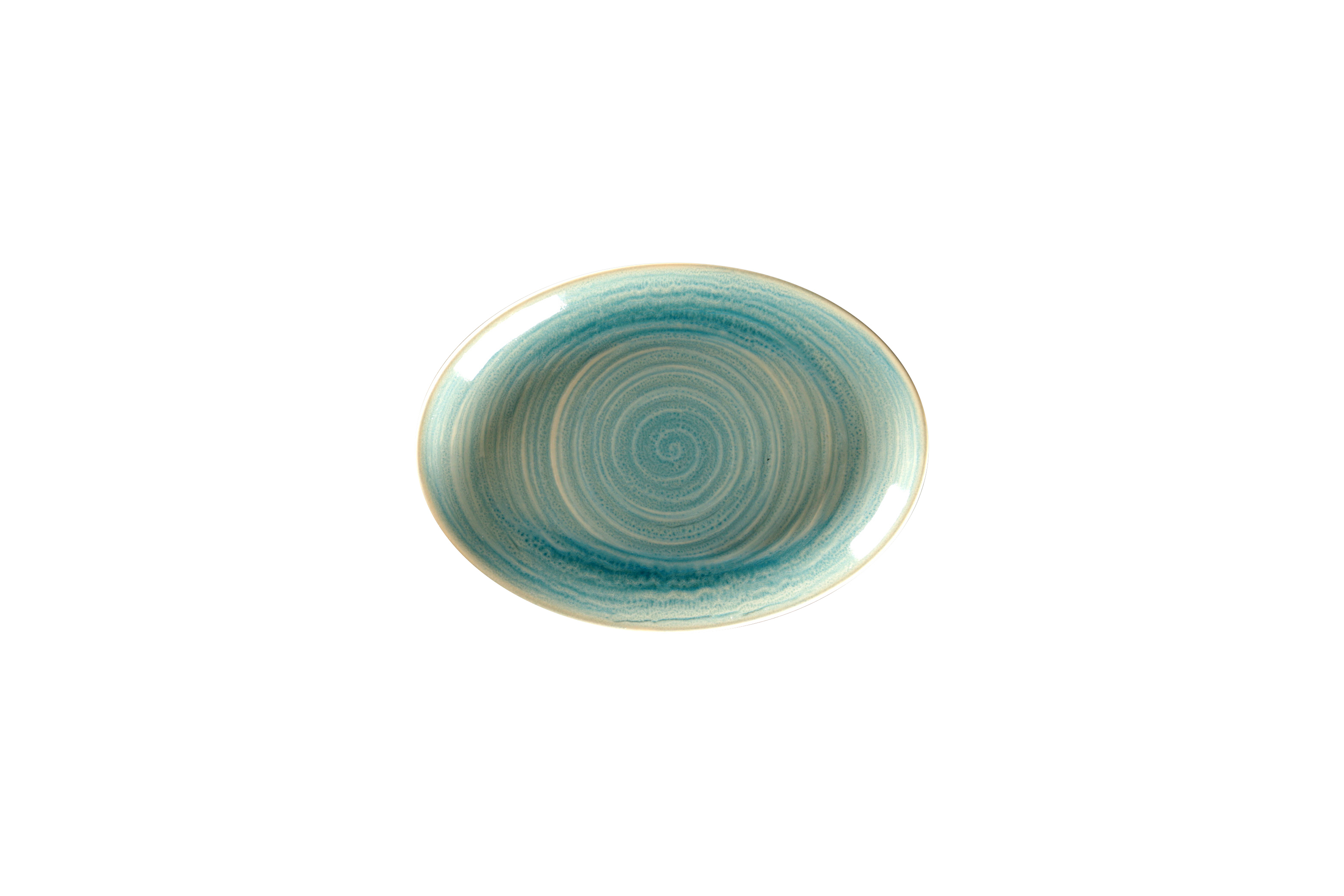 Platte oval 21x15cm RAKSTONE SPOT saphire