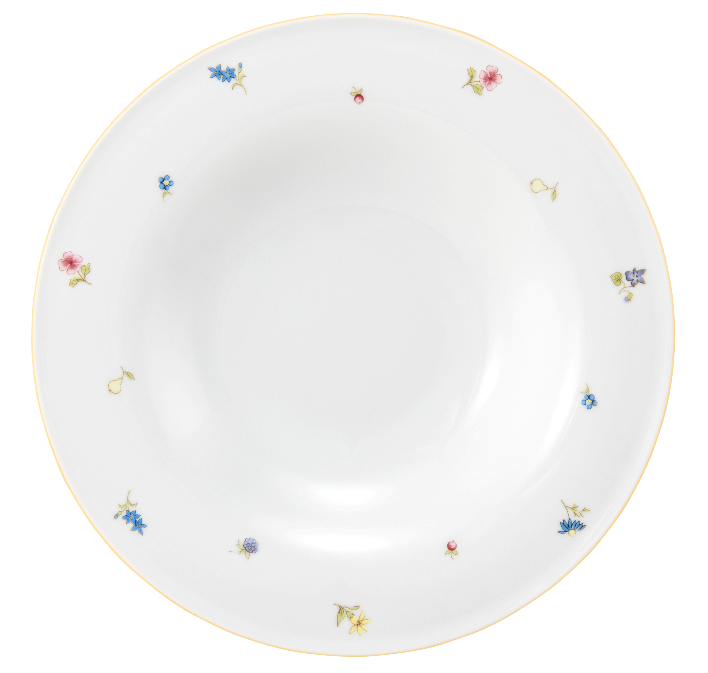 Pastateller rund tief 27cm COMMUNITY streublume gelbe linie