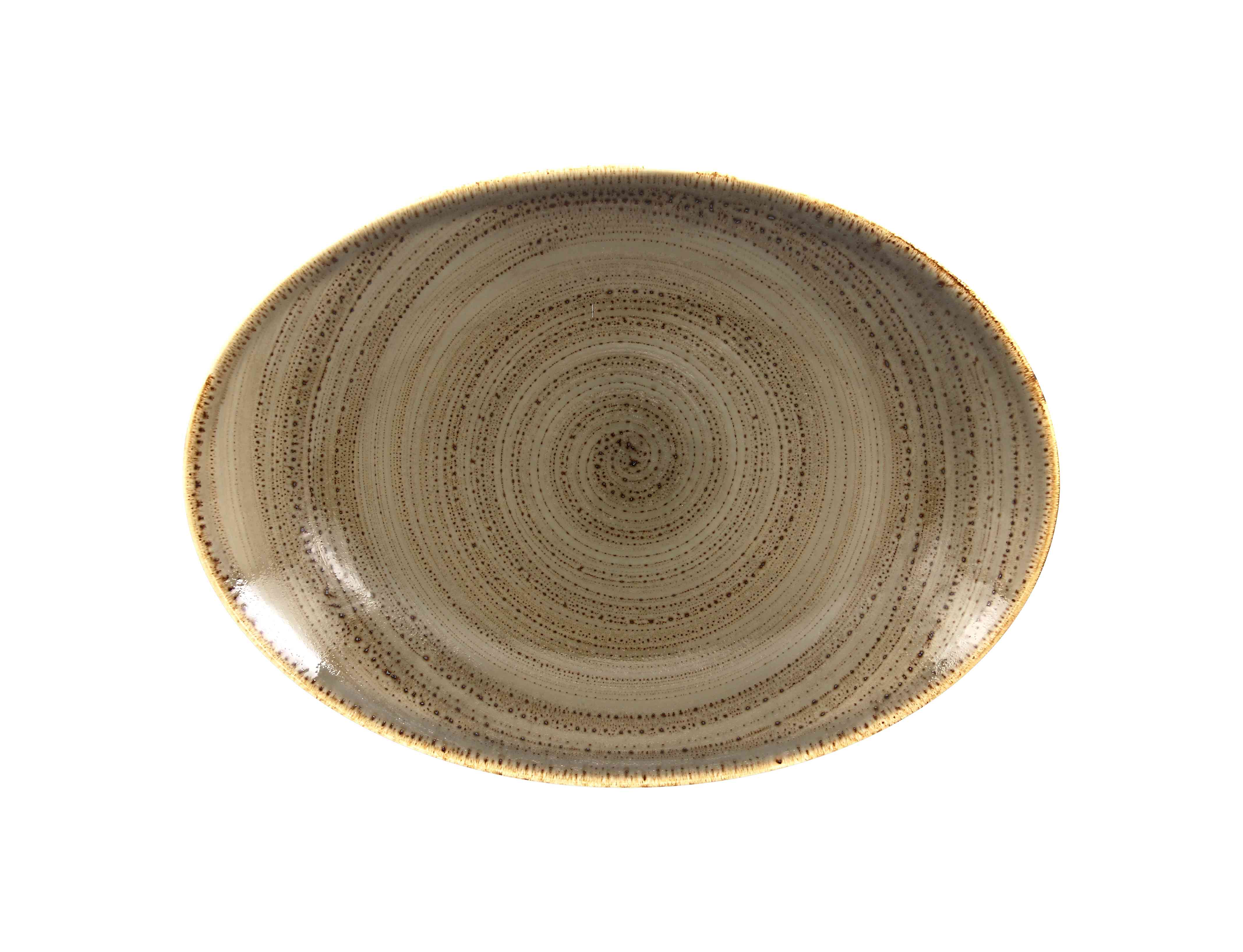 Platte oval  32cm TWIRL alga