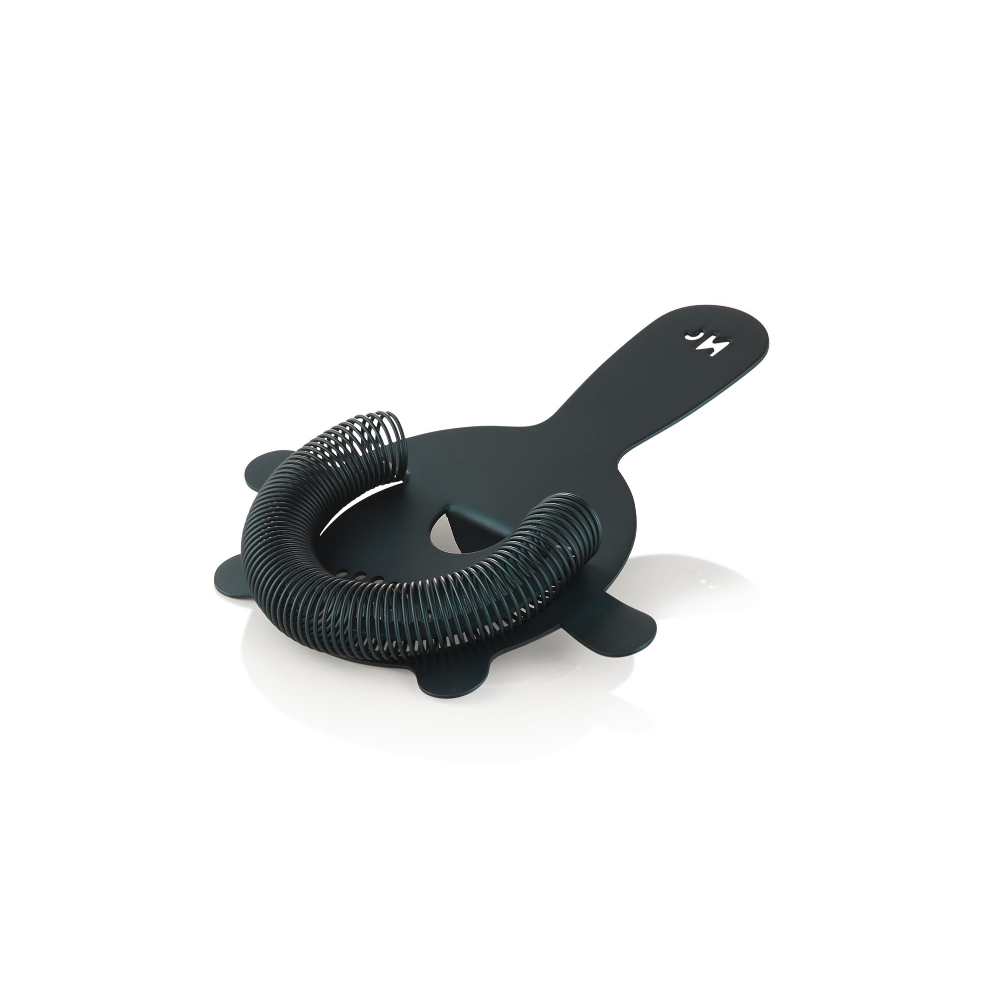Barsieb mit Feder 4 Zinken Ø8cm NOCTURN 18/8 blau matt