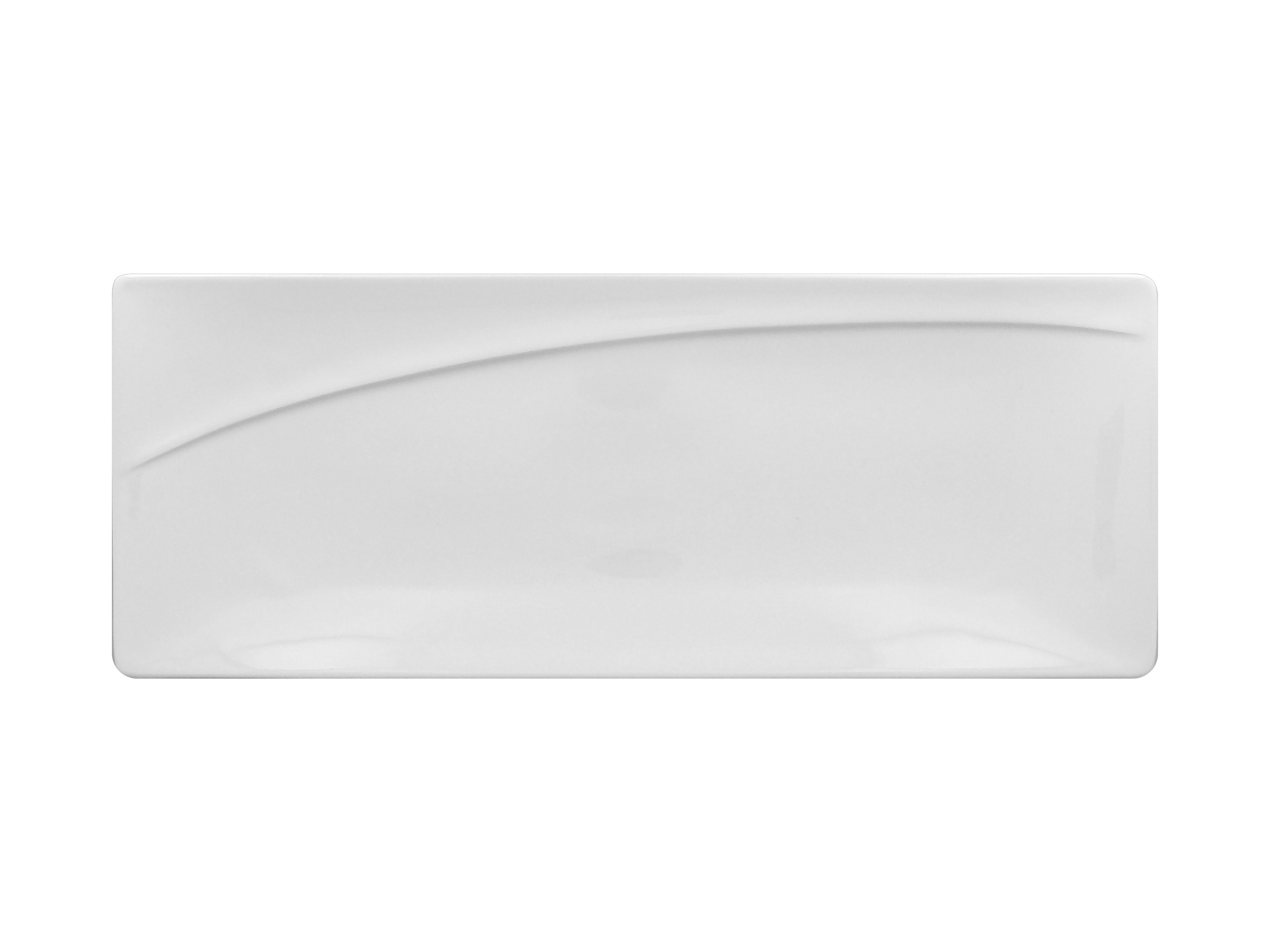 Platte eckig 32x12,5x2cm MOON white