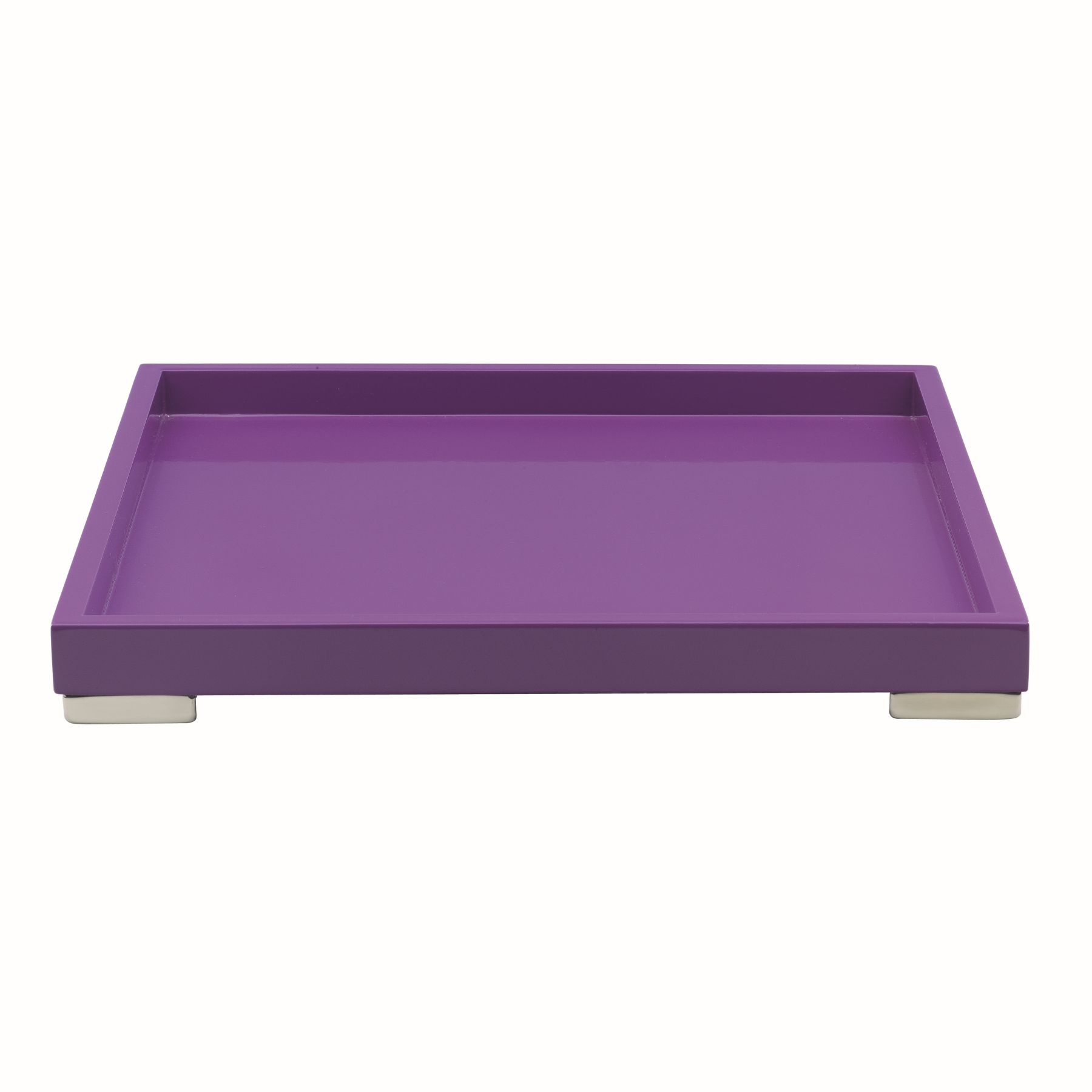 Tablett eckig 32x32cm LACQUERED VIOLET