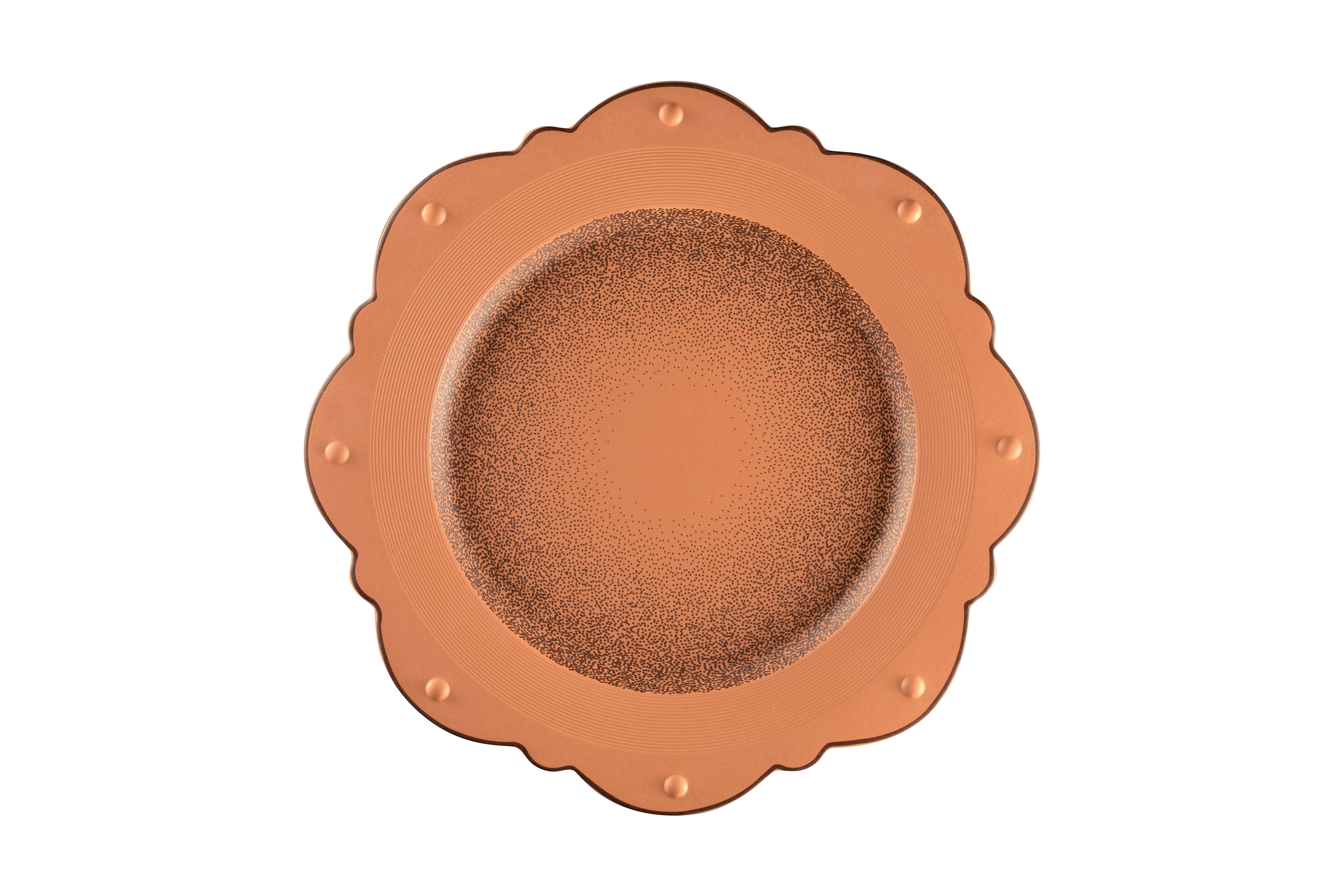Teller festoniert Ø33,1cm H2,4cm TERO DENIA decorated terracotta