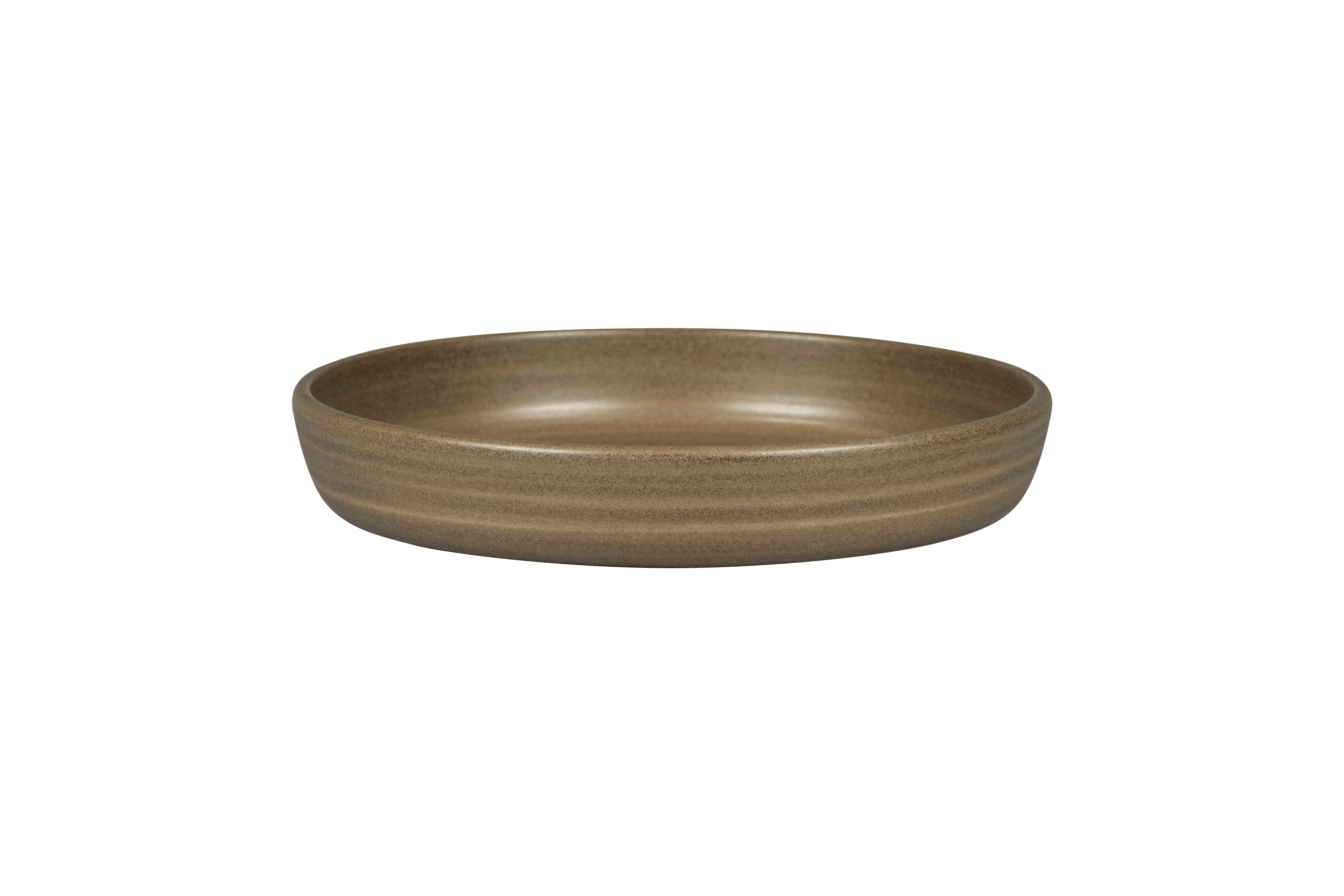 Teller tief rund Ø23,7cm H4,6cm 1300ml EASE SELVA dark brown