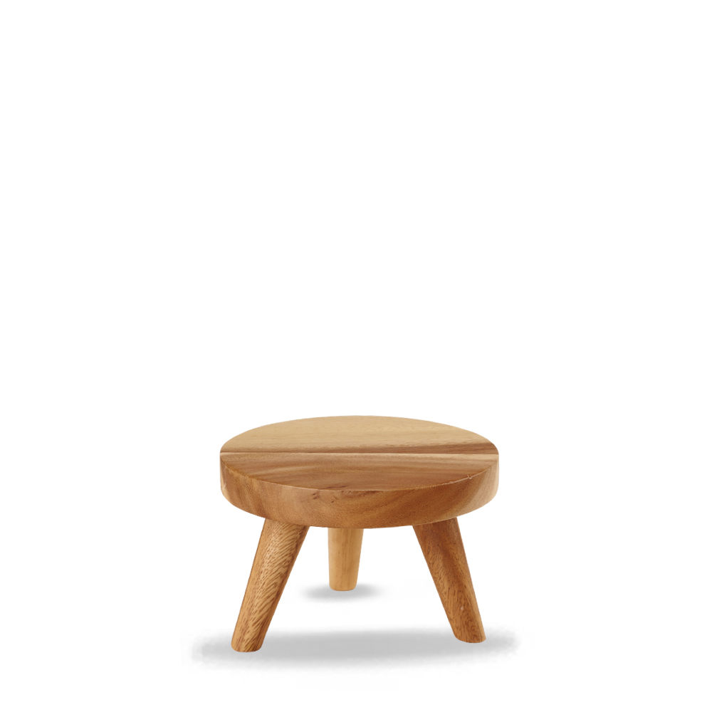 Holz-Stand rund 15cm ALCHEMY ACACIA WOOD