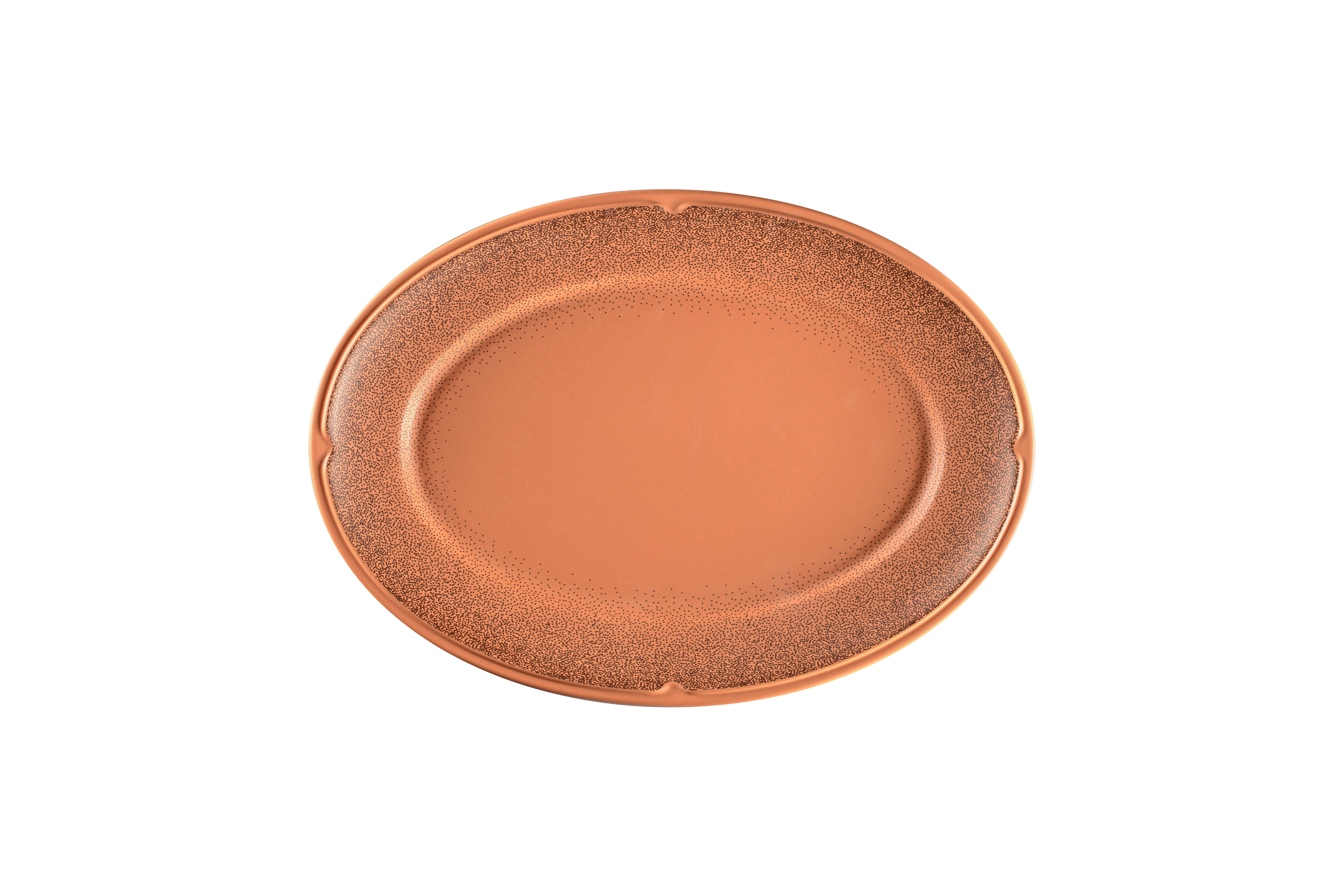 Teller oval 32x21x2,8cm TERO DENIA decorated terracotta