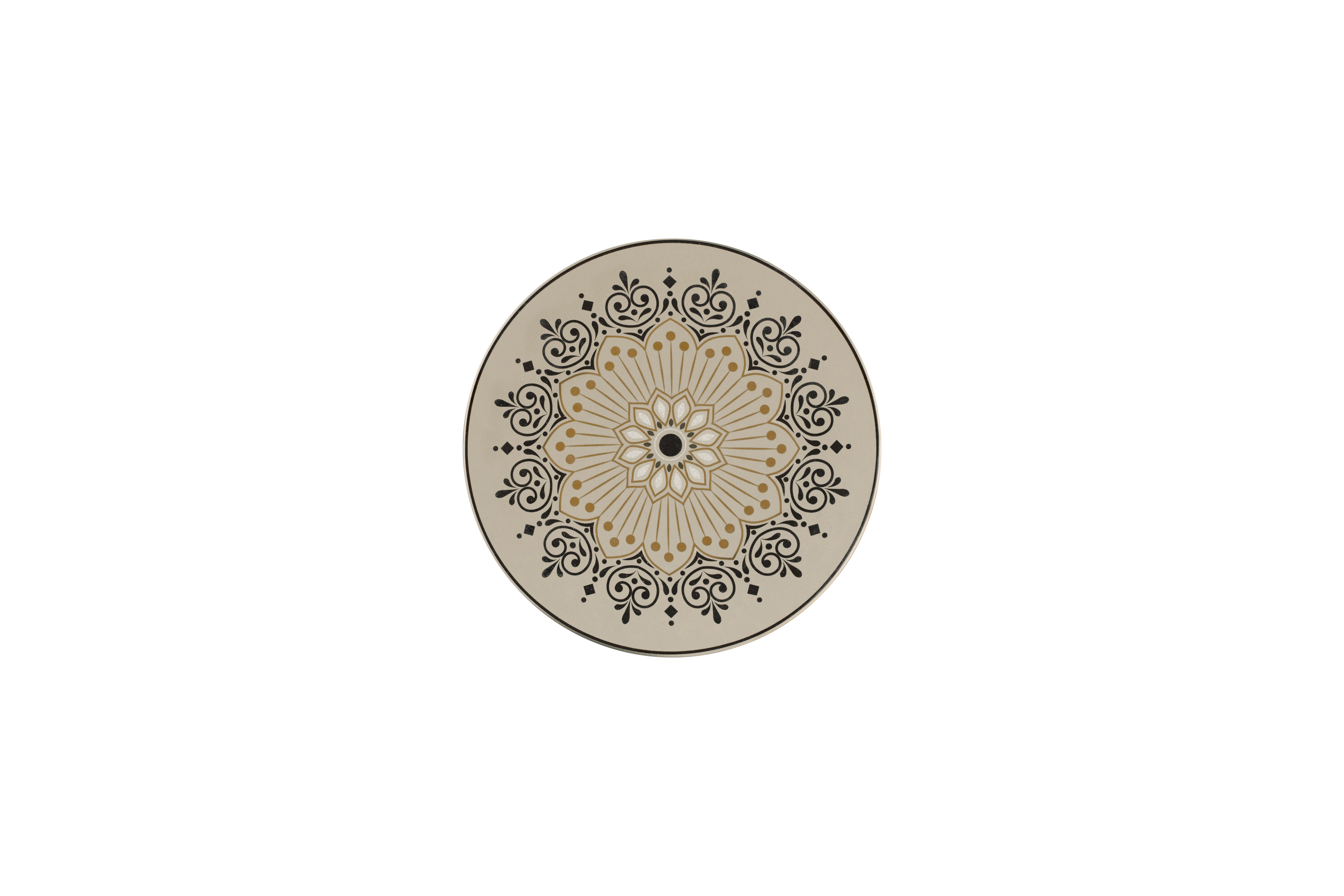 Teller flach Ø18,7cm H1,7cm ARGILA CARTAGENA decorated grey