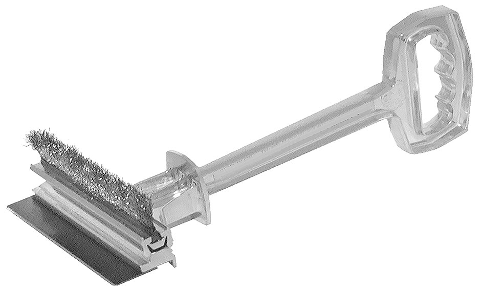 121305 Grillreiniger Aluminium mit Drahtbürste