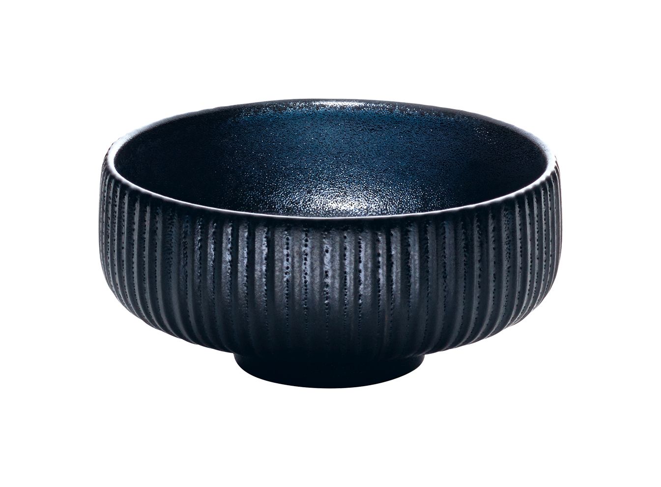 Schale rund 8cm NARA Relief schwarz