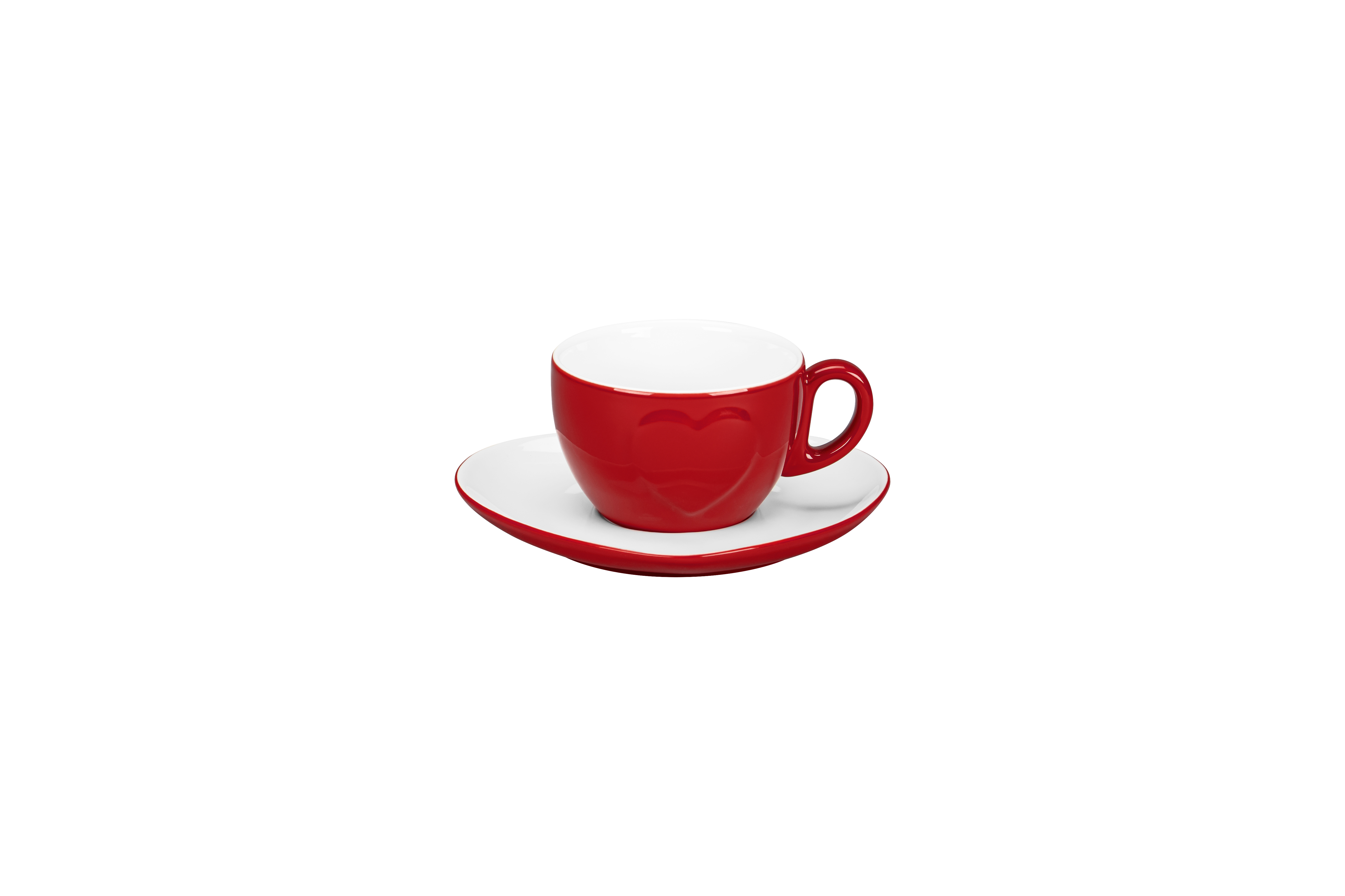 Kaffeetasse Ø9,4cm H6,3cm 0,23L CLICHÉ red & white