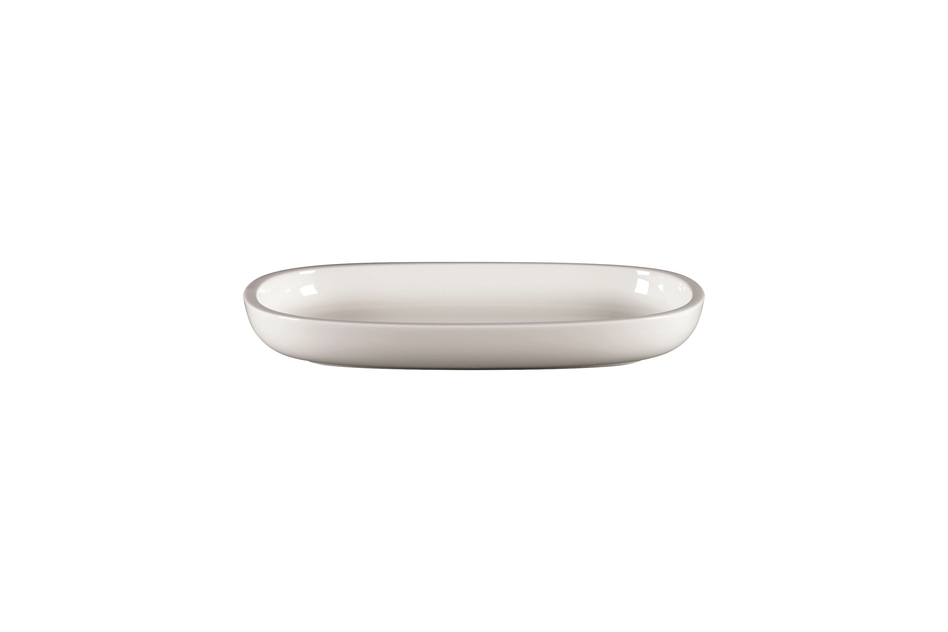 Platte oval tief 22,5x15cm RAKSTONE EASE white