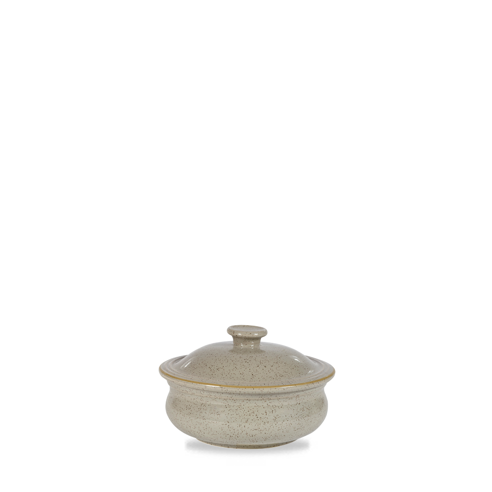 Eintopfschale mit Deckel 14cm STONECAST peppercorn grey