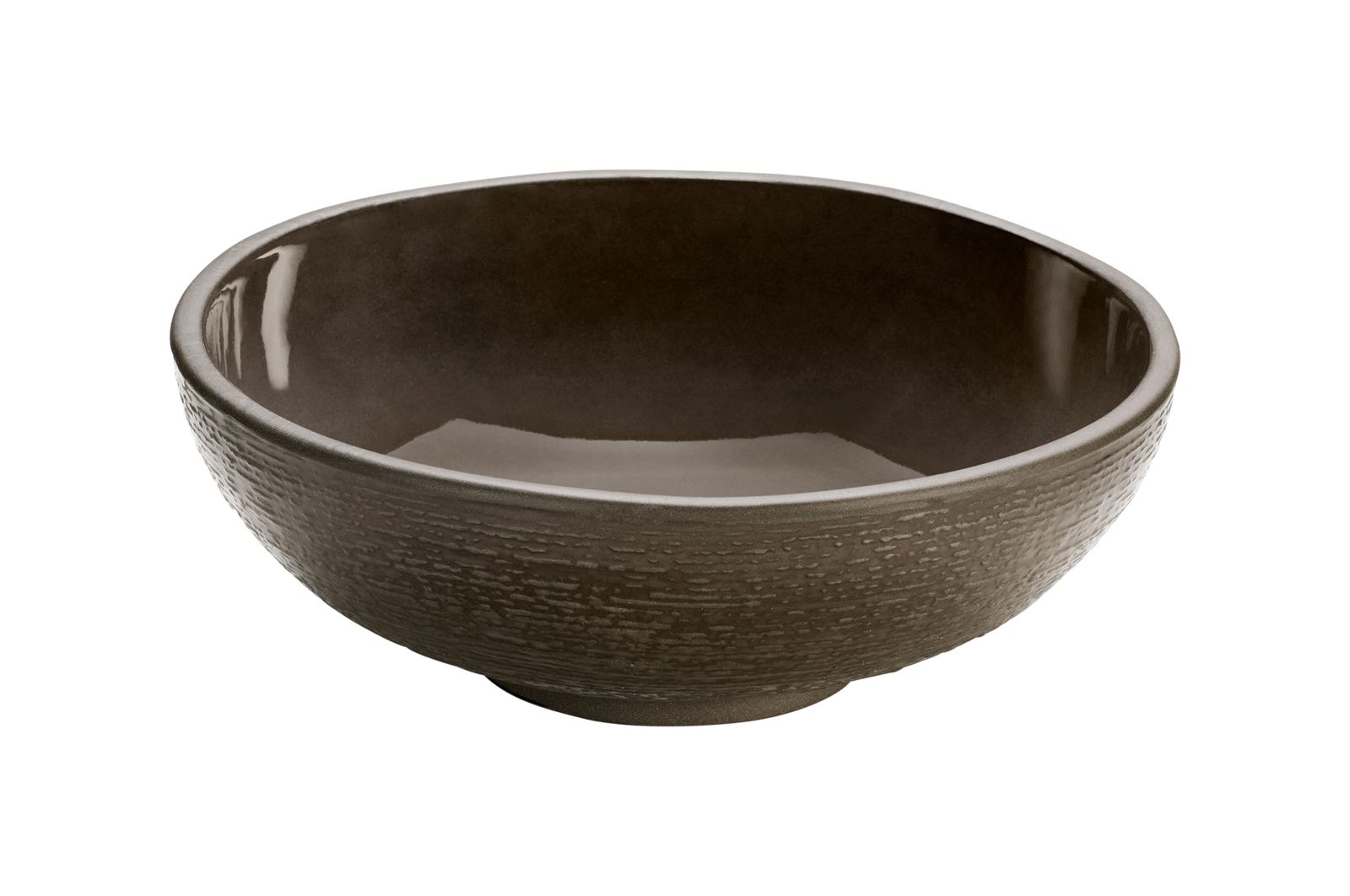 Schale rund Struktur 14cm 0,32l RENEW taupe