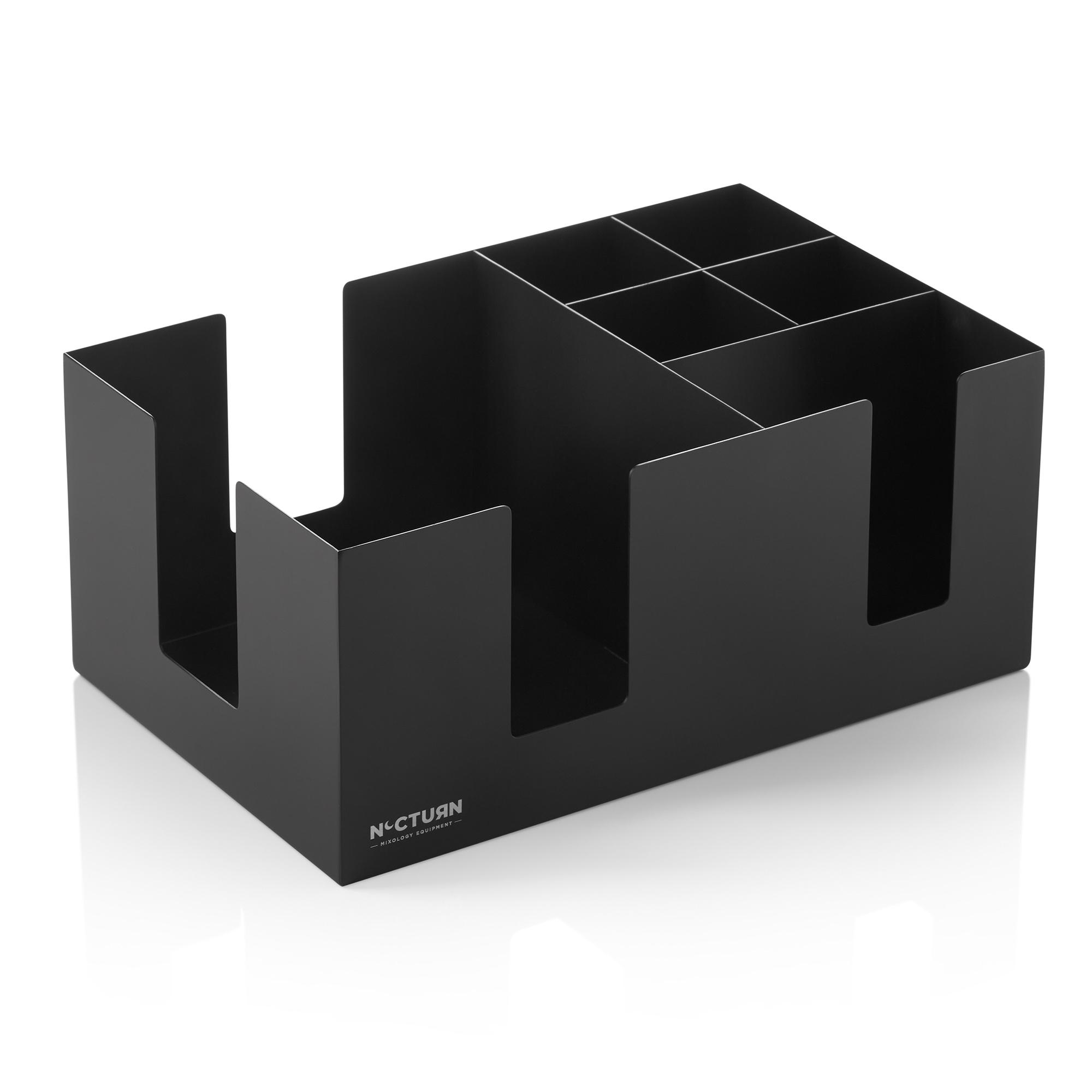 Bar Caddy 24,5x15,5x10,5cm NOCTURN 18/8 schwarz matt