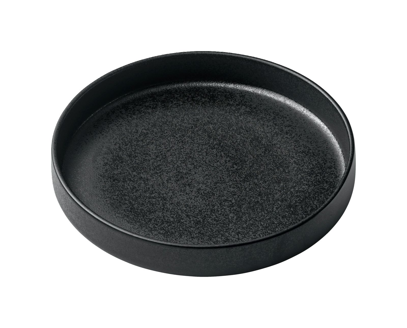Teller tief rund hoher Rand 24cm NARA schwarz