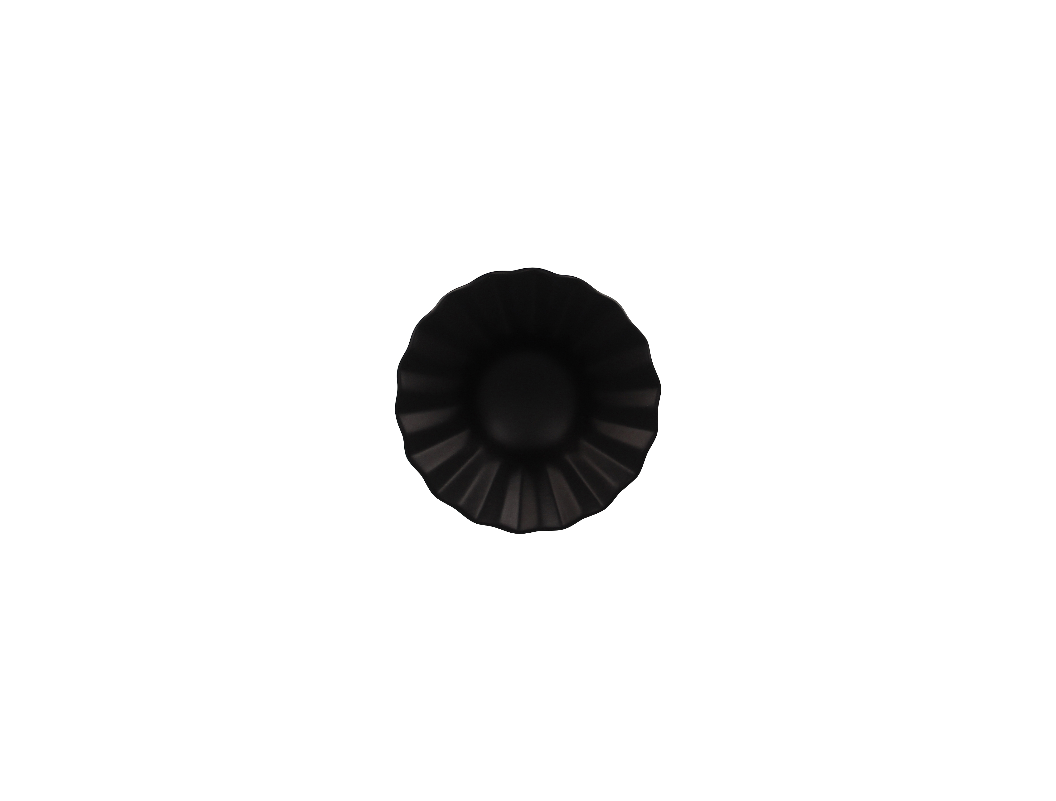 Schale gerippt Ø14cm H6cm 0,2L AUREA black mat
