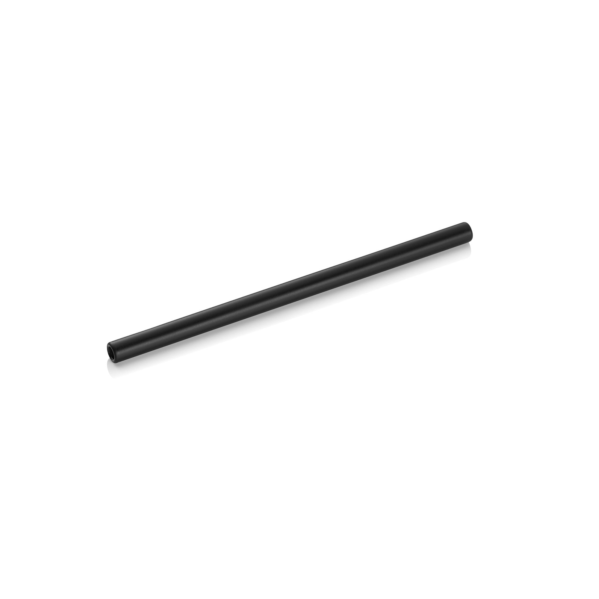 Glastrinkhalm mit Bürste Set 15cm Ø8mm Set á 50 Stück NOCTURN Glas schwarz